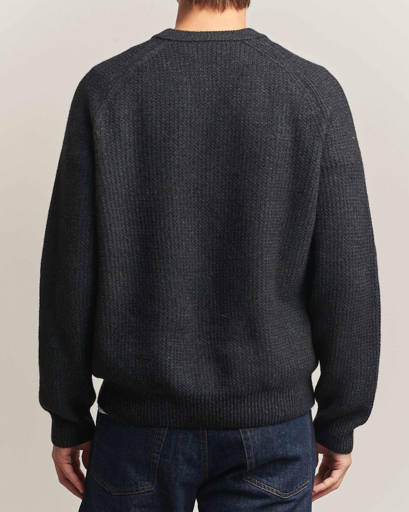 Mies | Puserot | BOSS ORANGE | Kepler Wool Knitted Sweater Black
