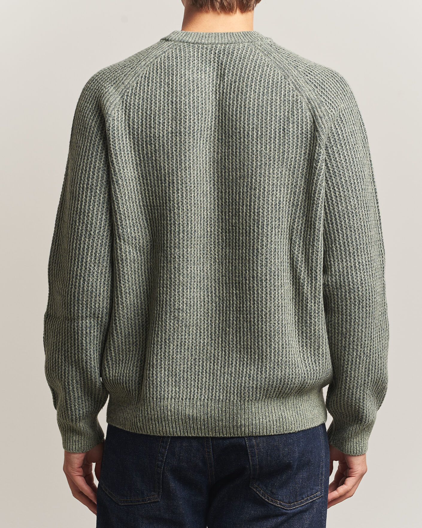 Mies | Puserot | BOSS ORANGE | Kepler Wool Knitted Sweater Open Green
