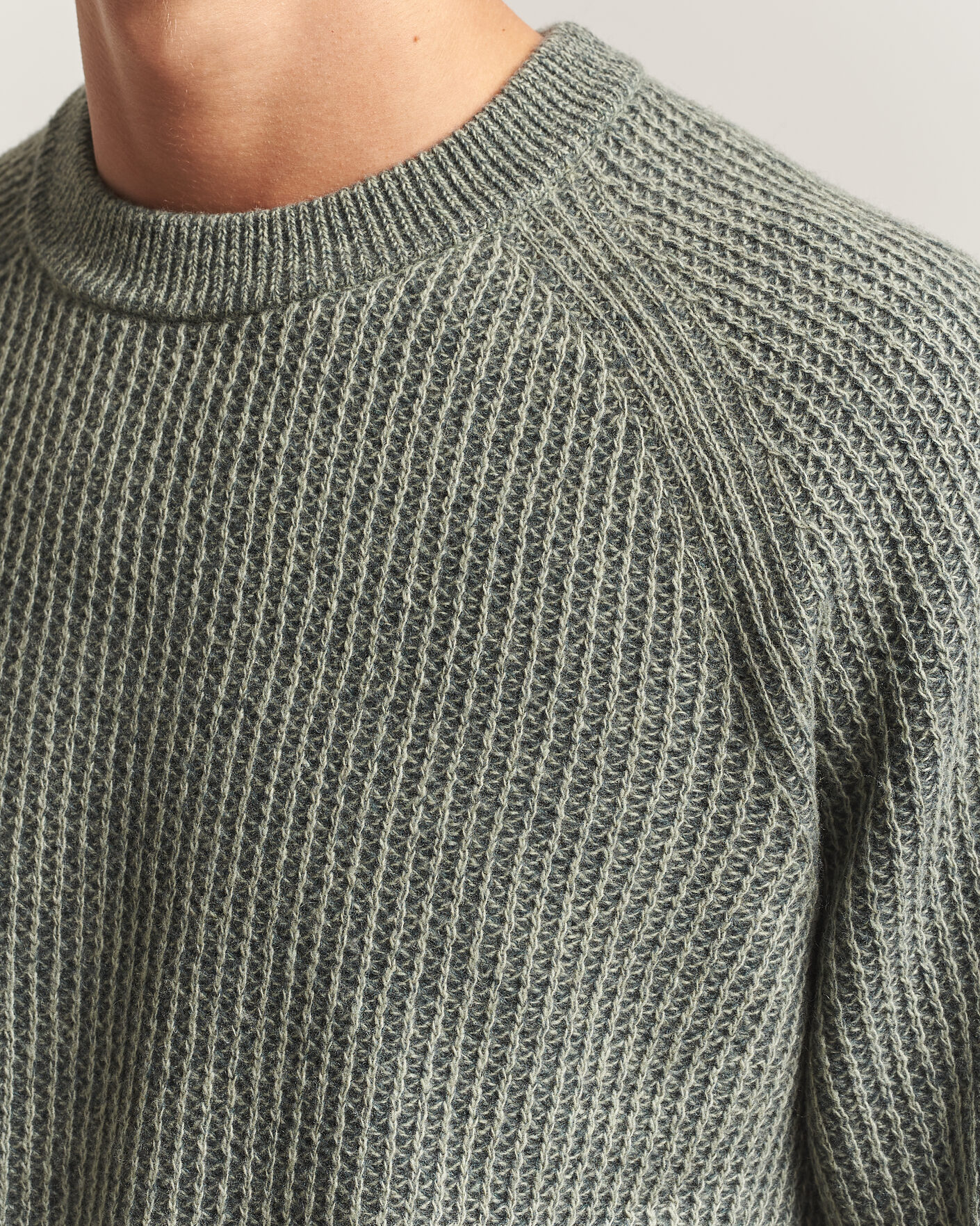 Mies | Puserot | BOSS ORANGE | Kepler Wool Knitted Sweater Open Green