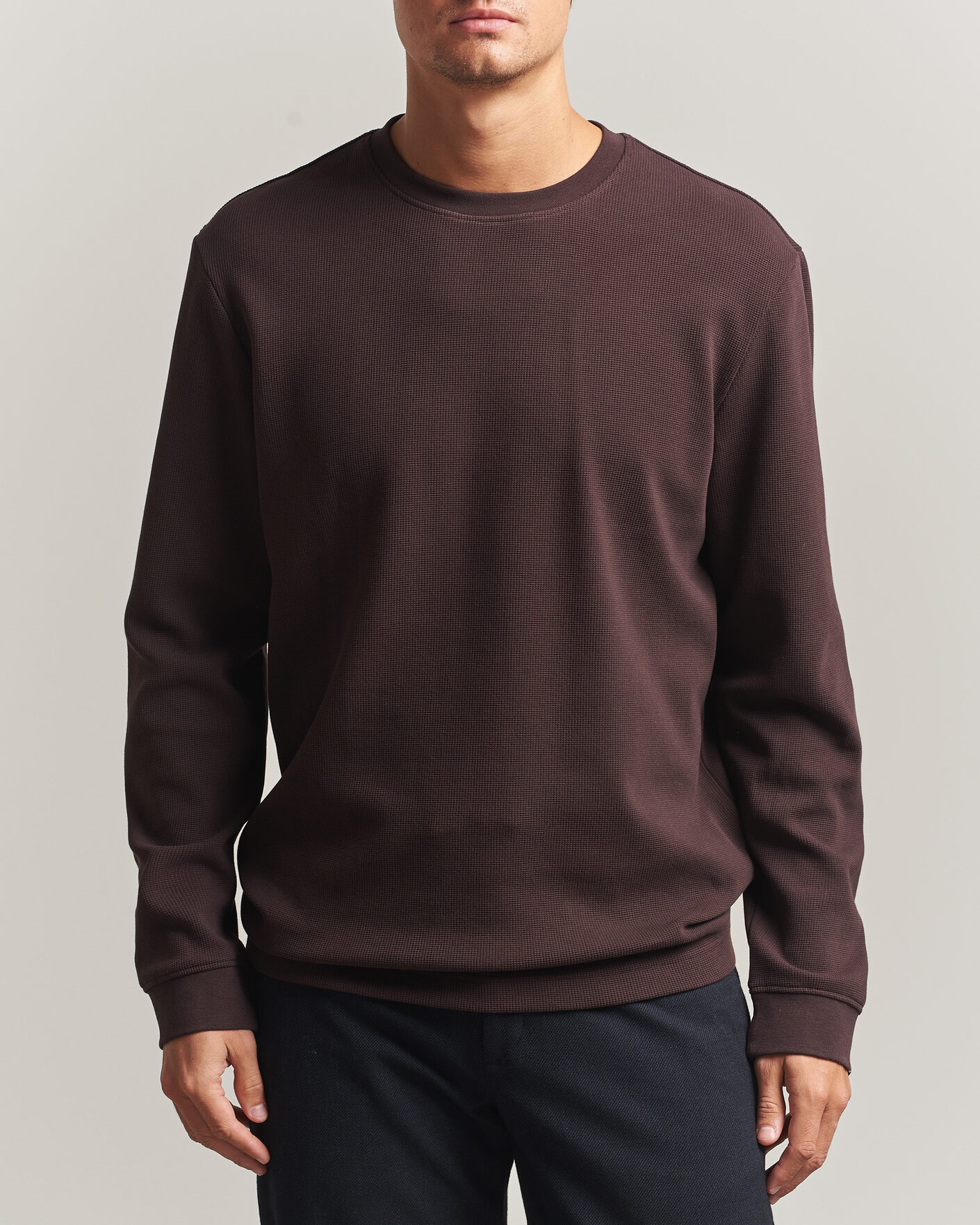 Mies | Puserot | BOSS ORANGE | Tempesto Sweater Dark Brown