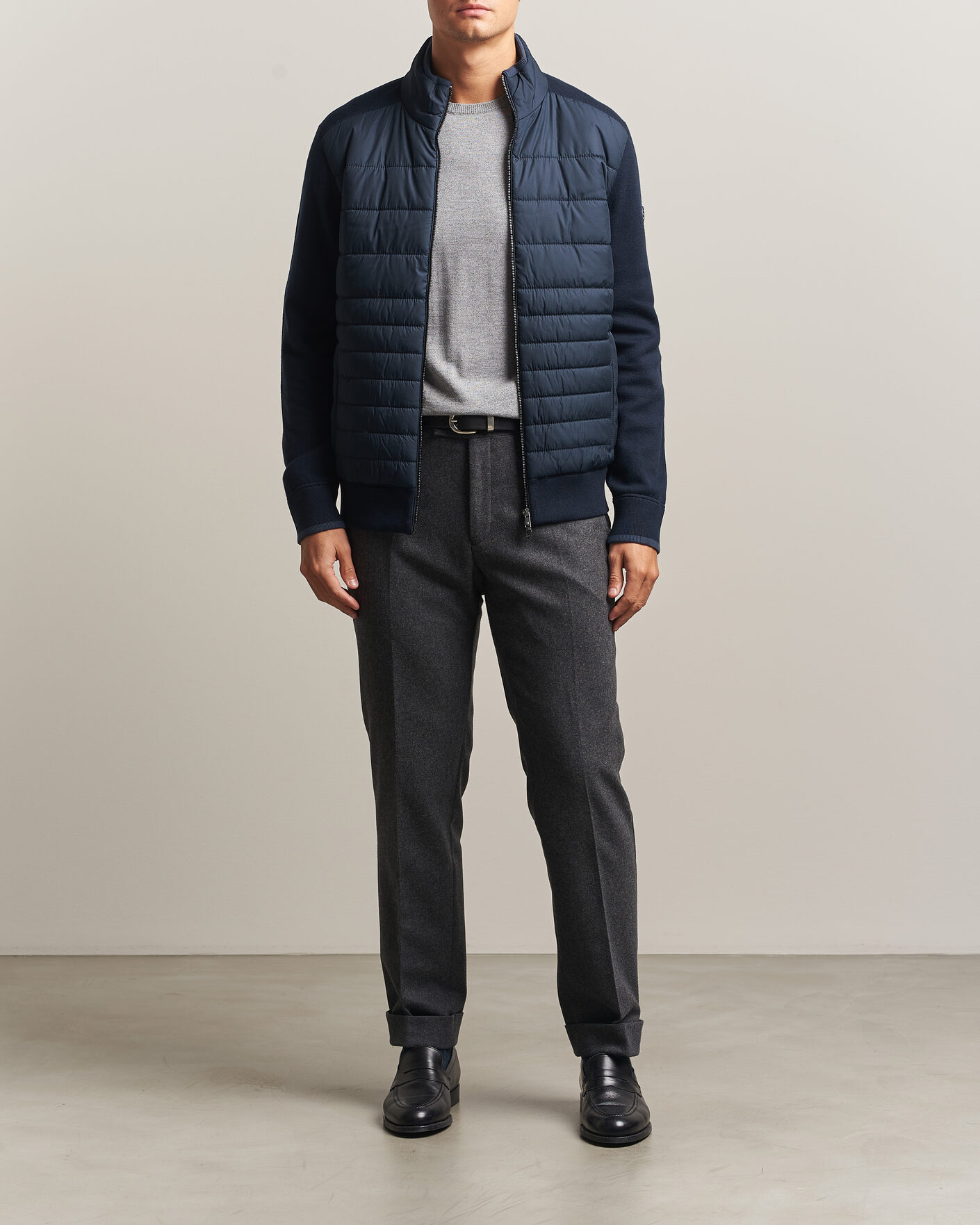 Mies | Takit | BOSS BLACK | Facente Hybrid Jacket Dark Blue