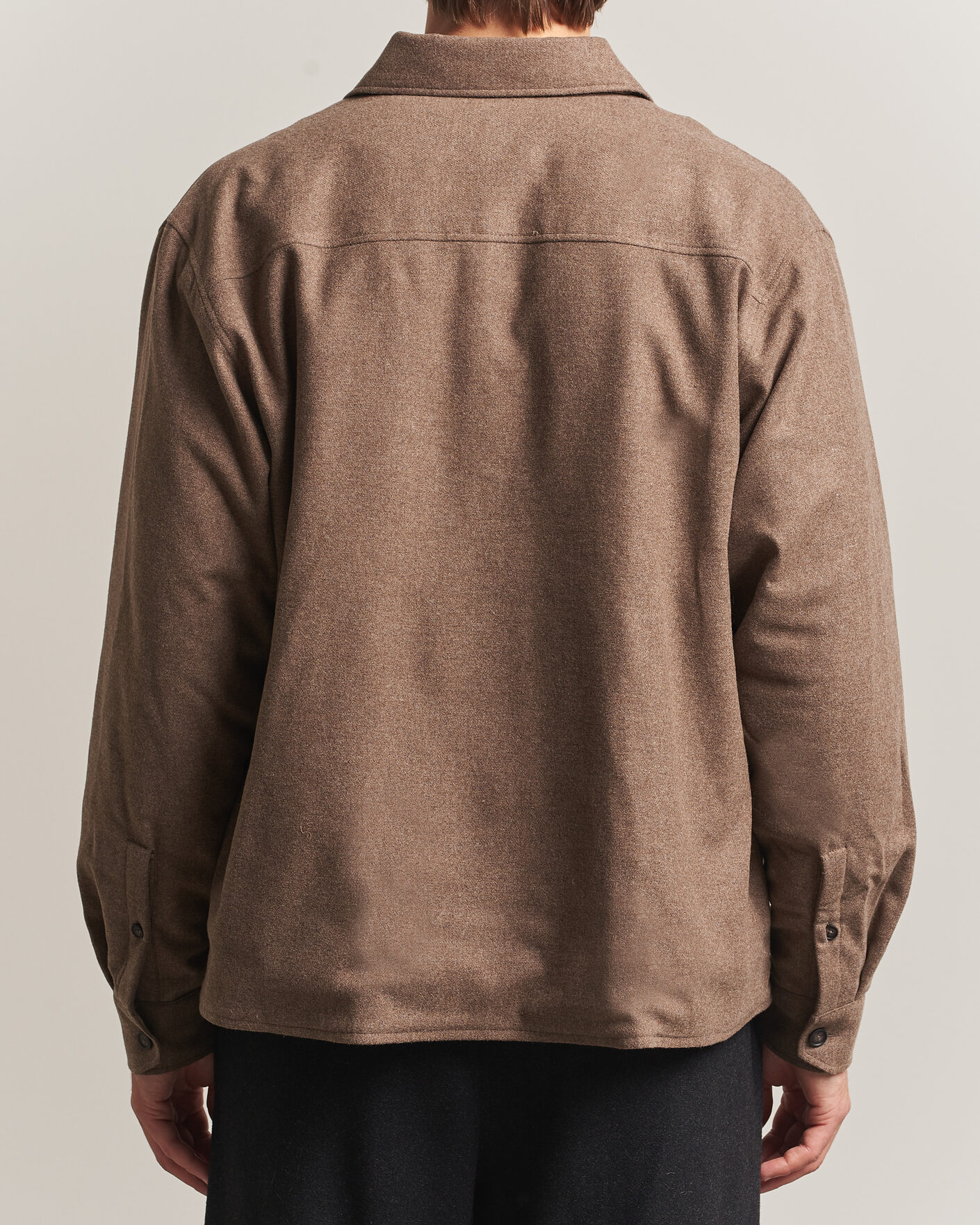 Mies | Kauluspaidat | BOSS BLACK | Colin Brushed Pocket Overshirt Open Brown