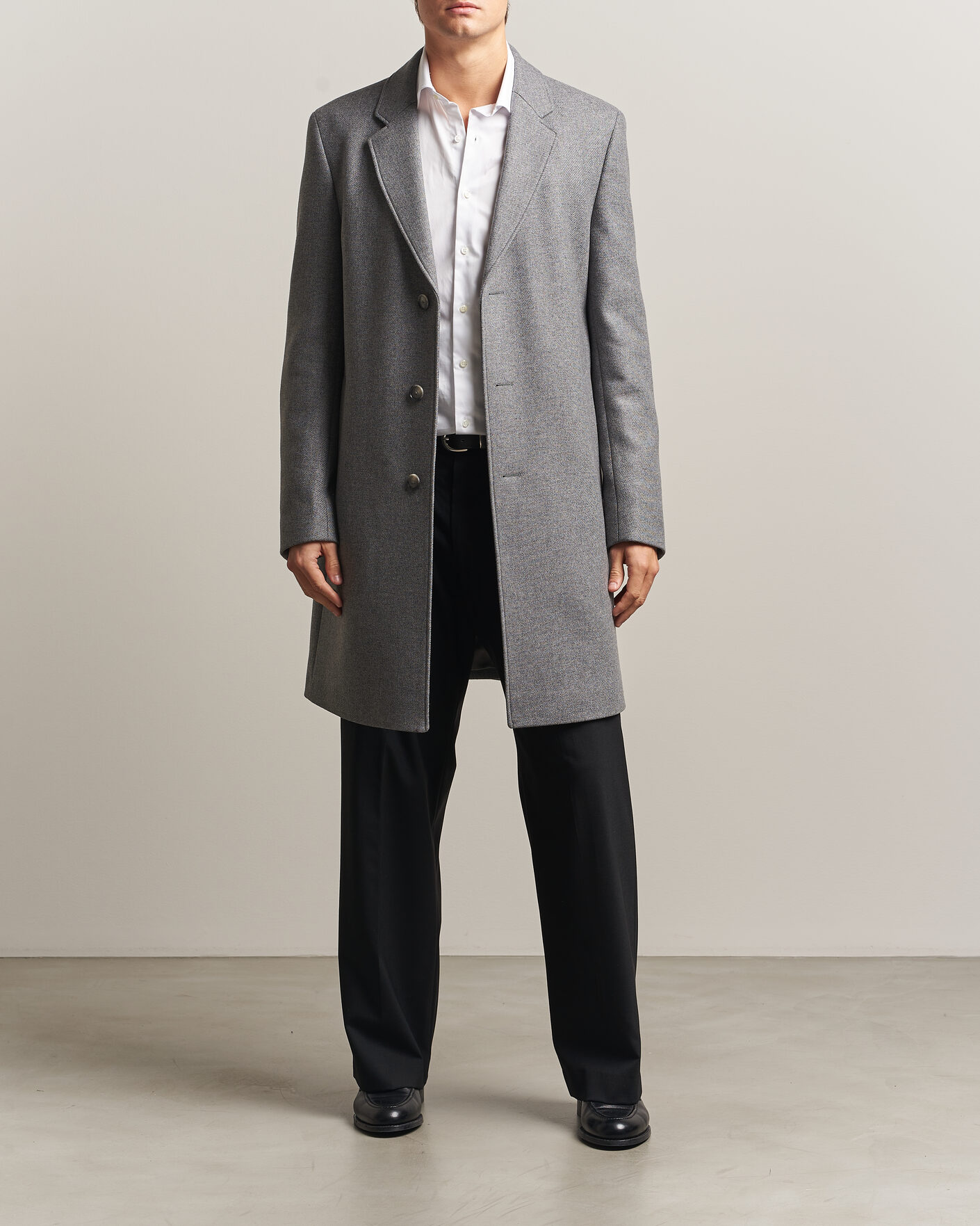 Mies | Takit | BOSS BLACK | Hyde Wool Coat Medium Grey