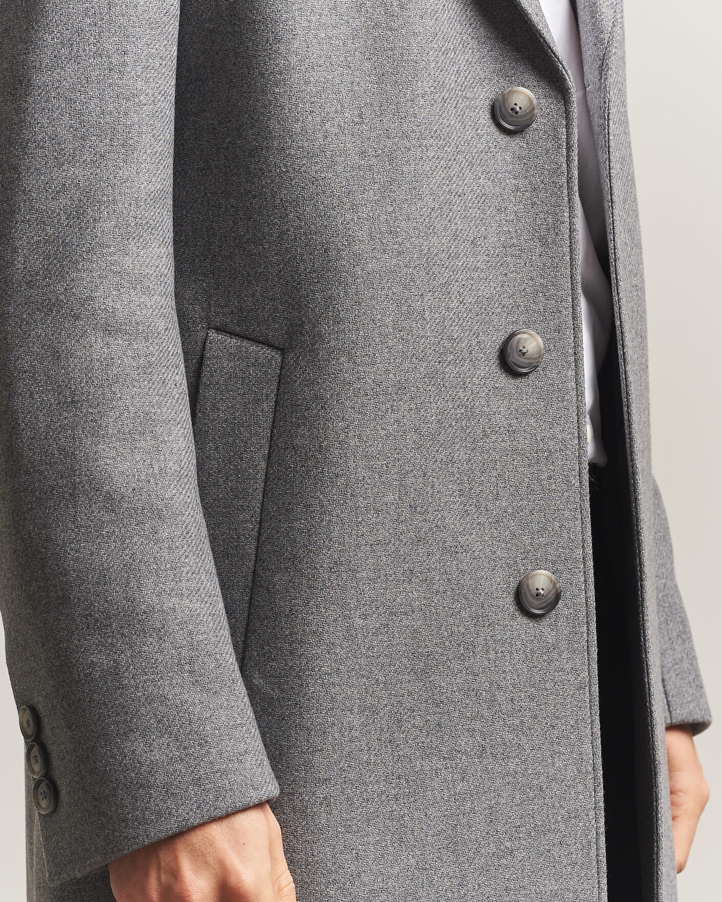 Mies | Takit | BOSS BLACK | Hyde Wool Coat Medium Grey