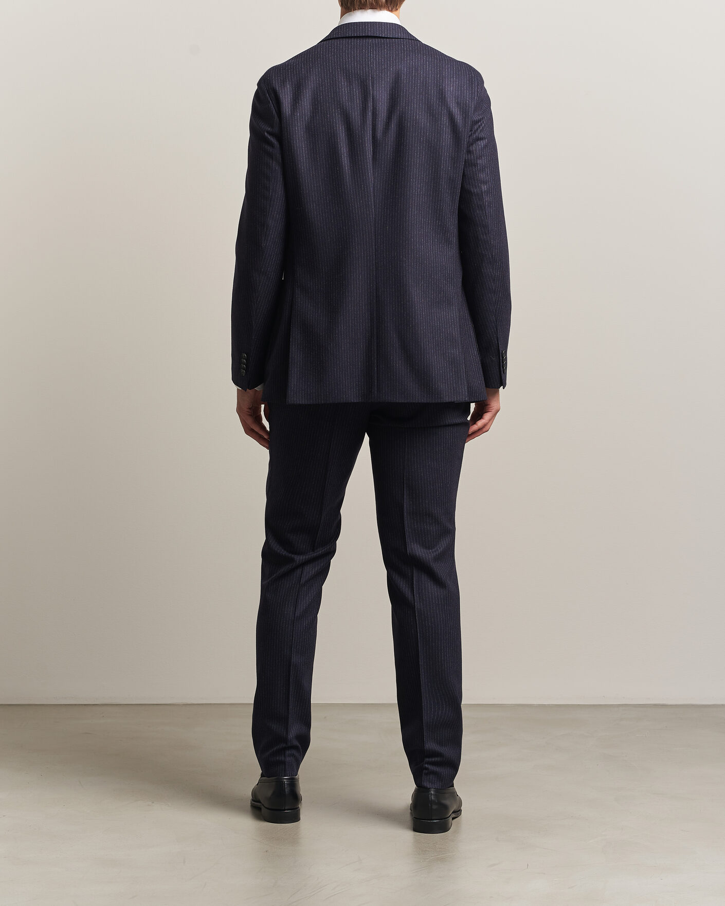 Mies | Puvut | BOSS BLACK | Huge Wool Pinstriped Suit Dark Blue