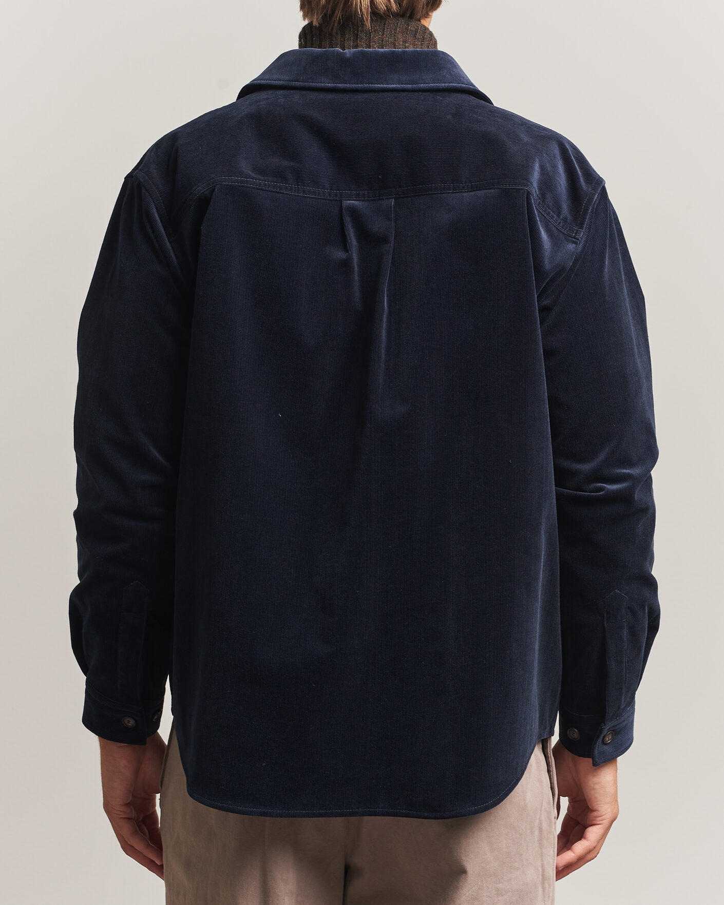 Mies | Kauluspaidat | BOSS BLACK | Carper Corduroy Overshirt Dark Blue