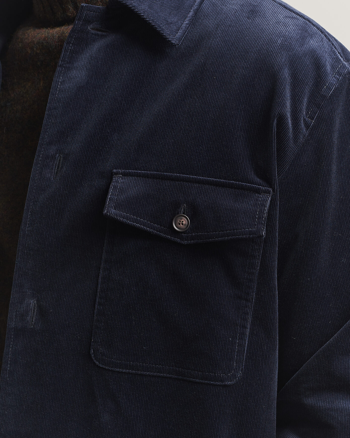 Mies | Kauluspaidat | BOSS BLACK | Carper Corduroy Overshirt Dark Blue