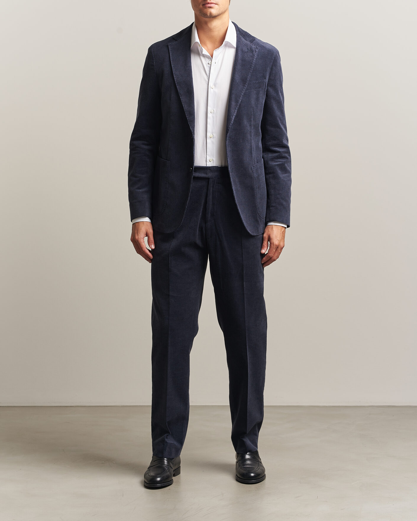 Mies | Pikkutakit | BOSS BLACK | Hanry Corduroy Suit Blazer Open Blue