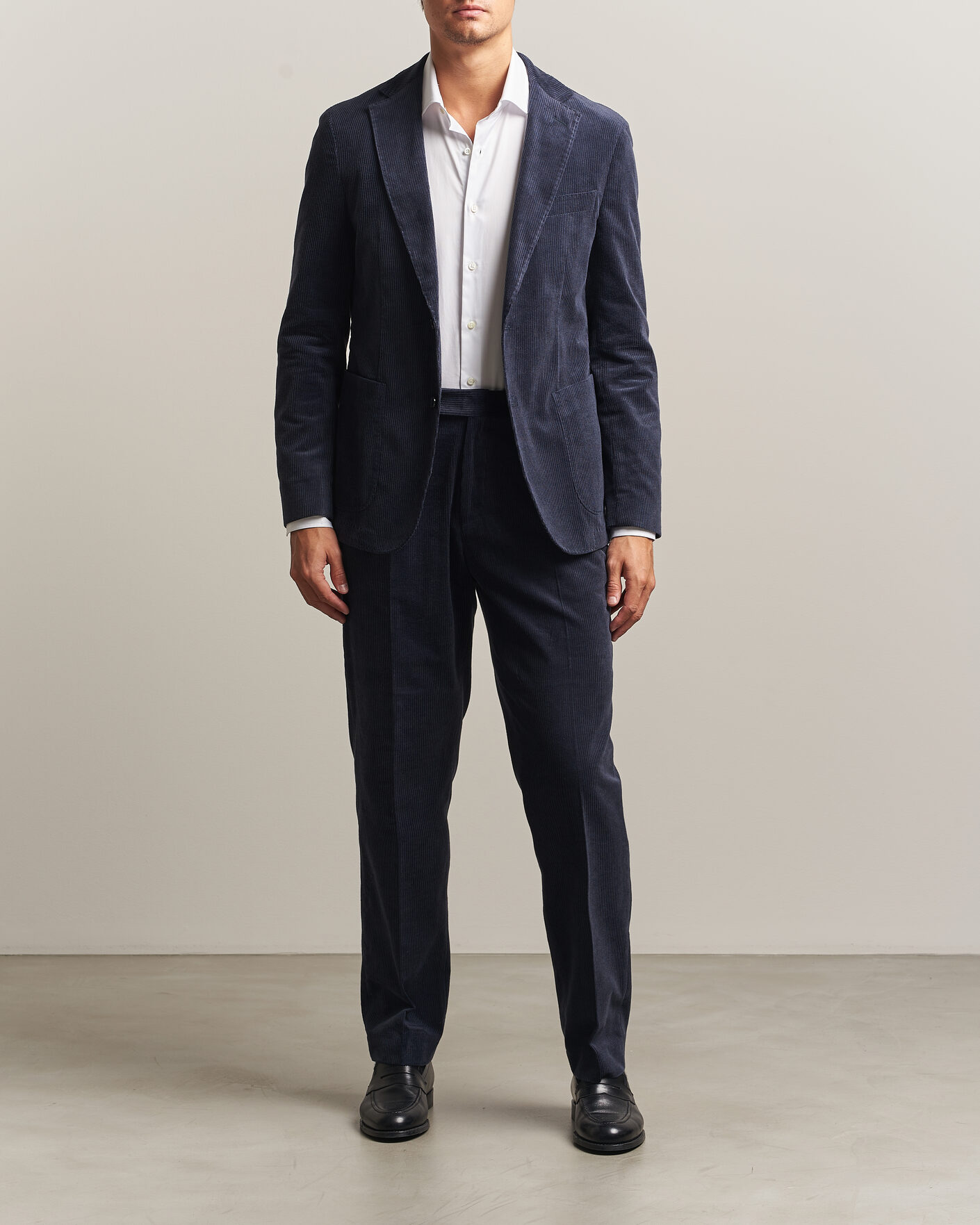 Mies | Housut | BOSS BLACK | Perino Corduroy Suit Trousers Open Blue