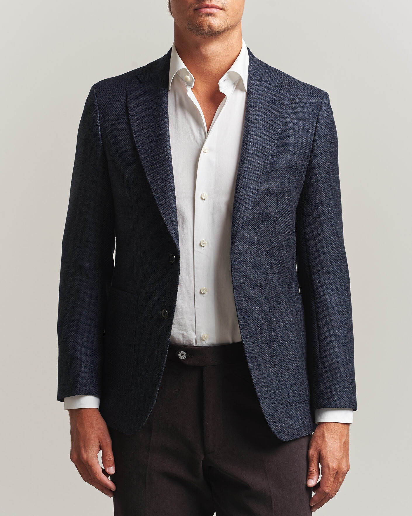 Mies | Pikkutakit | BOSS BLACK | Hutson Wool Patch Pocket Blazer Dark Blue