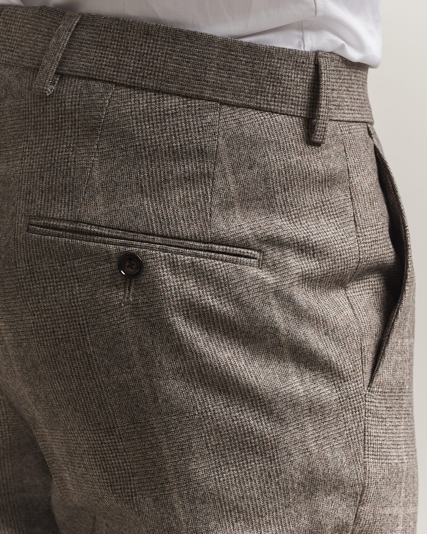 Mies | Puvut | BOSS BLACK | Huge Wool Checked Double Breasted Suit Open Brown