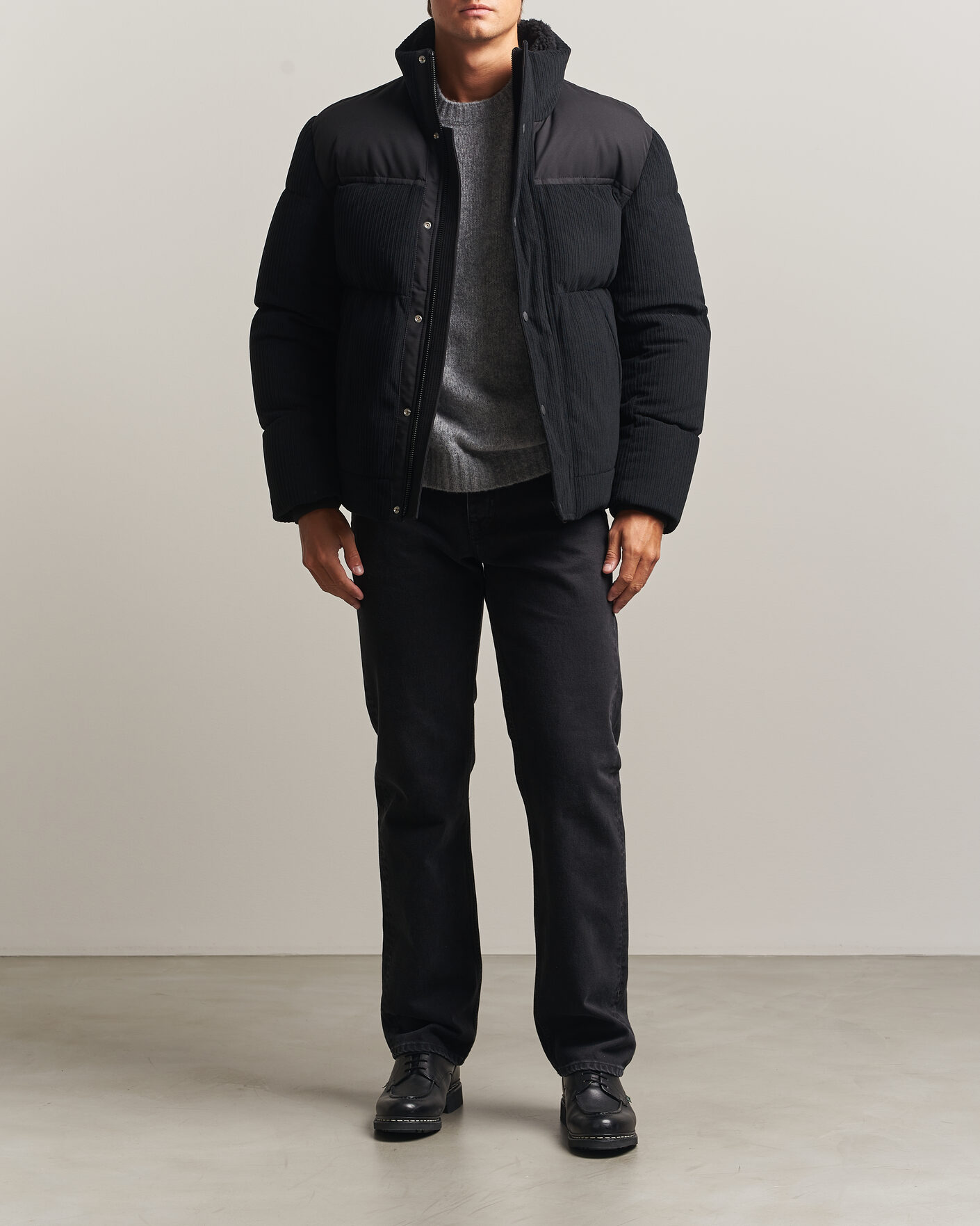 Mies | Takit | BOSS ORANGE | Ocord Corduroy Jacket Black