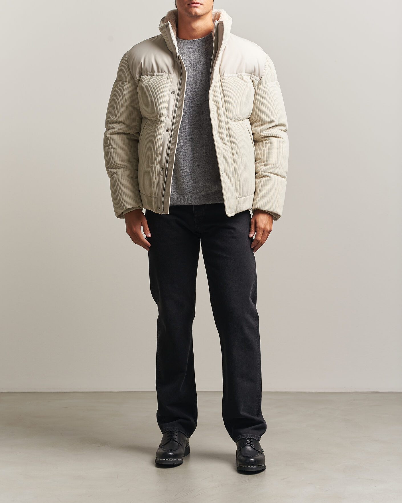 Mies | Takit | BOSS ORANGE | Ocord Corduroy Jacket Light Beige