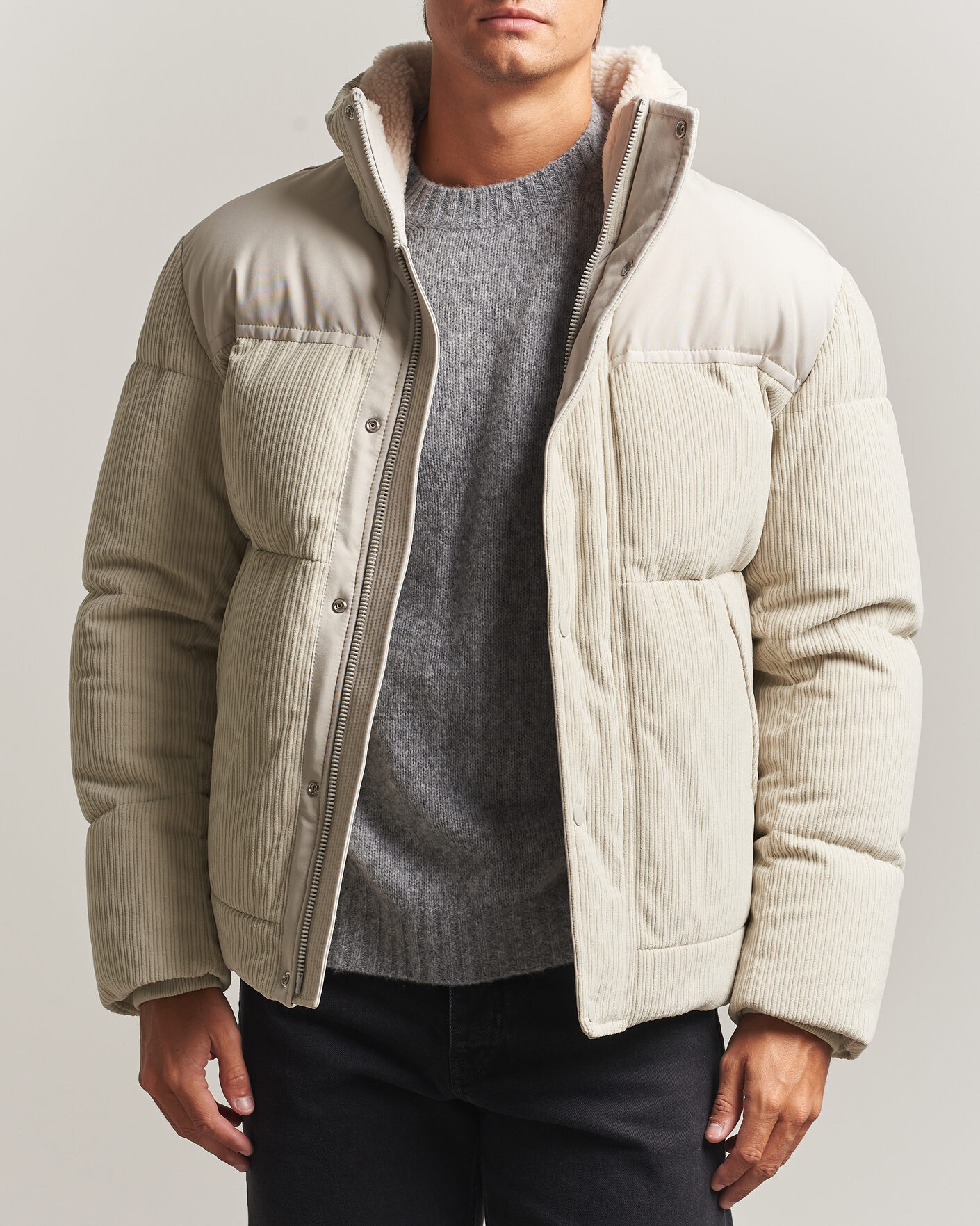 Mies | Takit | BOSS ORANGE | Ocord Corduroy Jacket Light Beige