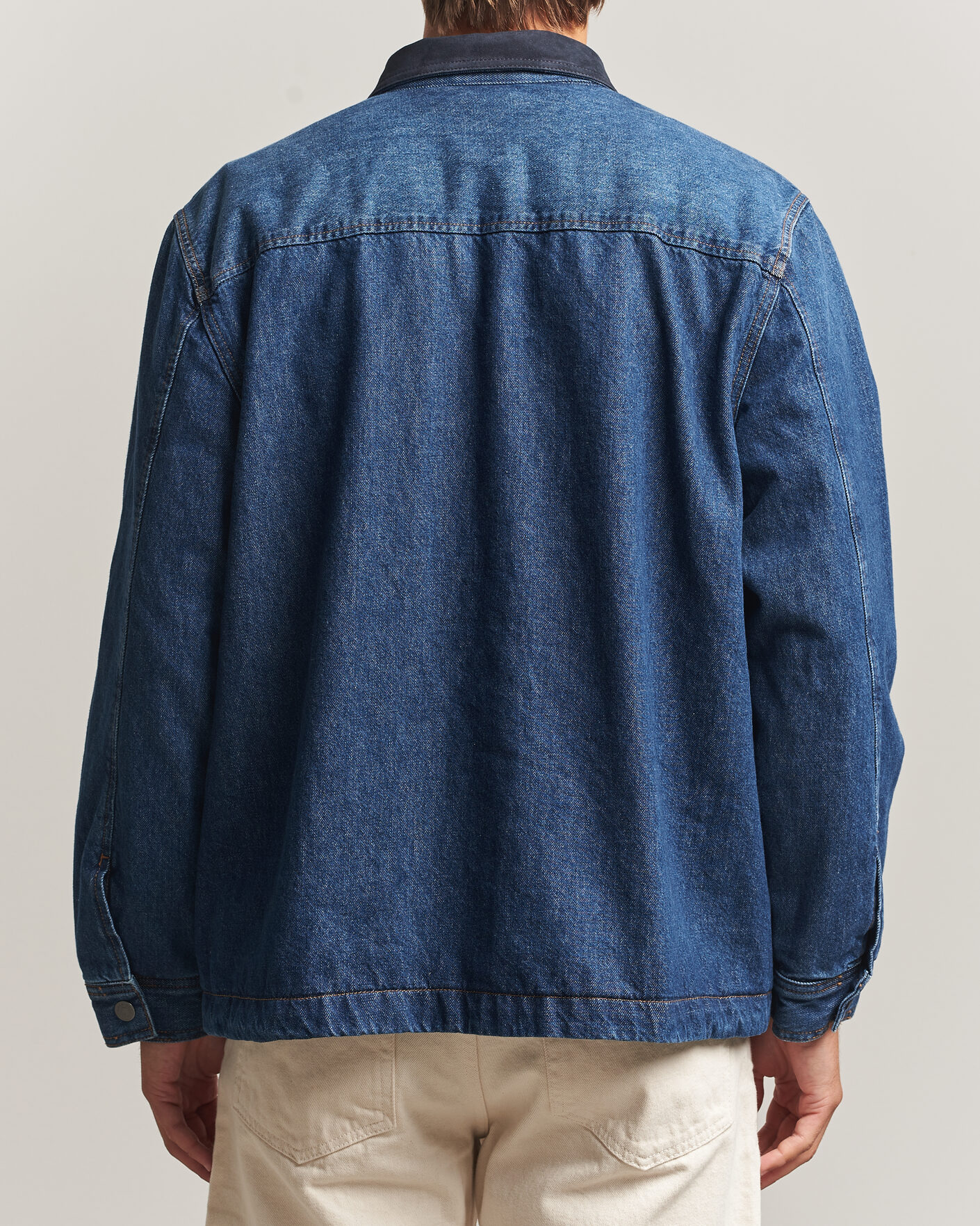 Mies | Kauluspaidat | BOSS ORANGE | Laredo Denim Overshirt Navy
