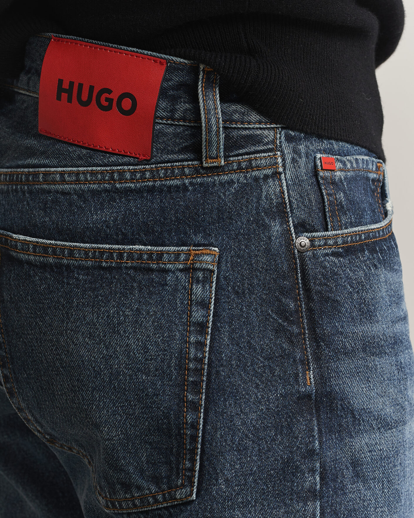 Mies | Farkut | HUGO | 840 Regular Fit Jeans Navy