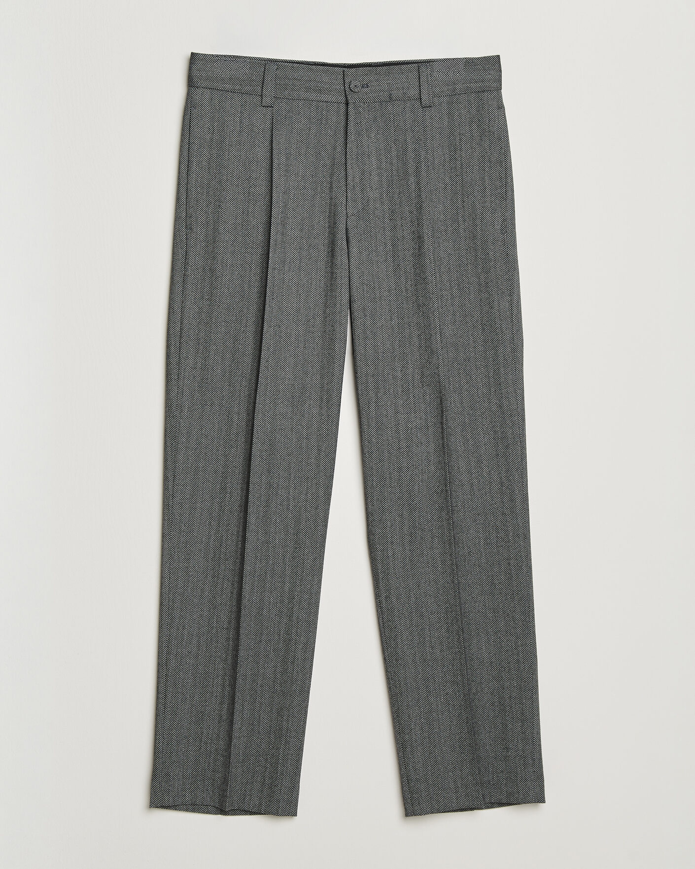 Mies | Housut | HUGO | Flips Herringbone Suit Trousers Dark Grey
