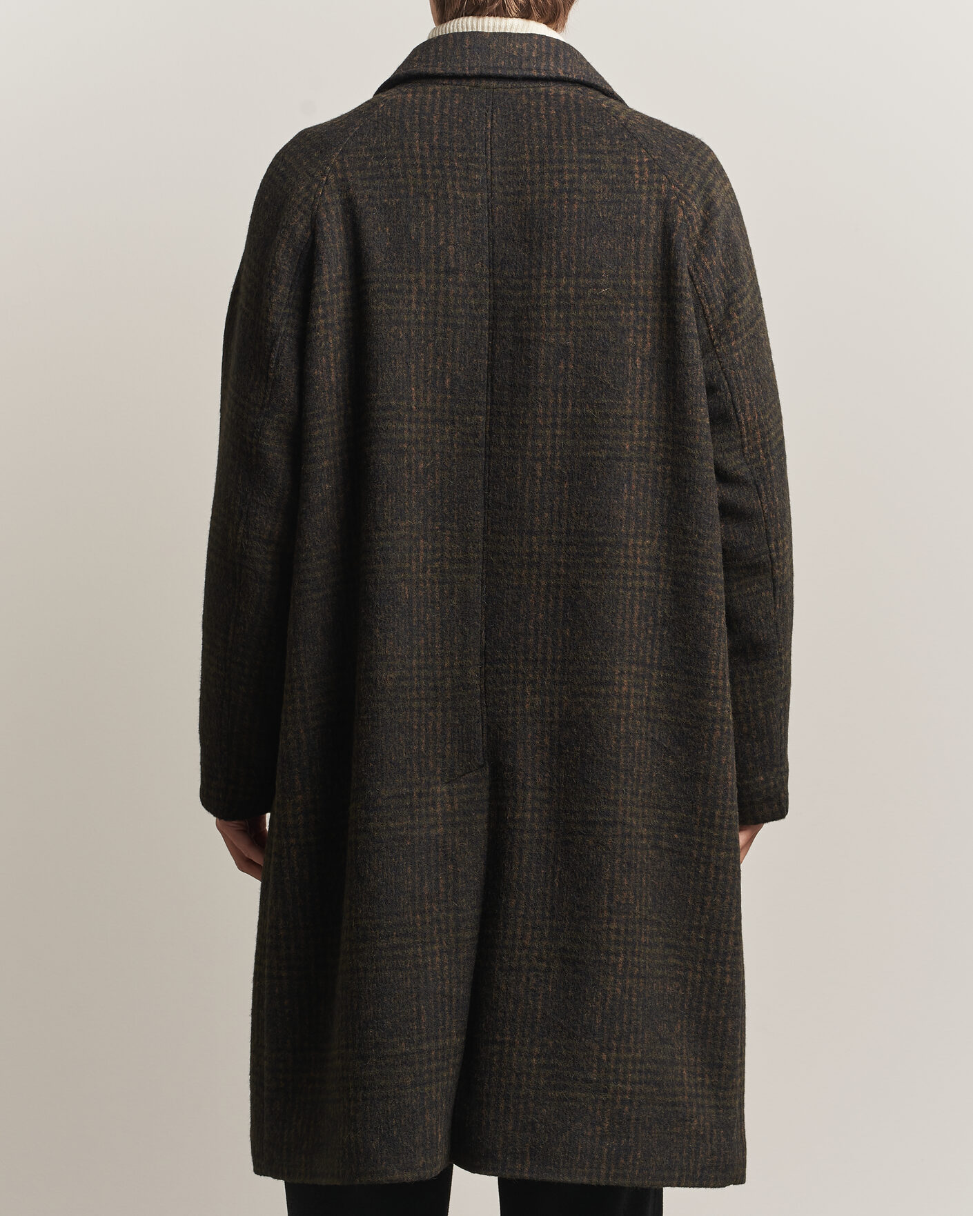 Mies | Takit | BOSS CAMEL | Cohn Wool Checked Coat Open Green