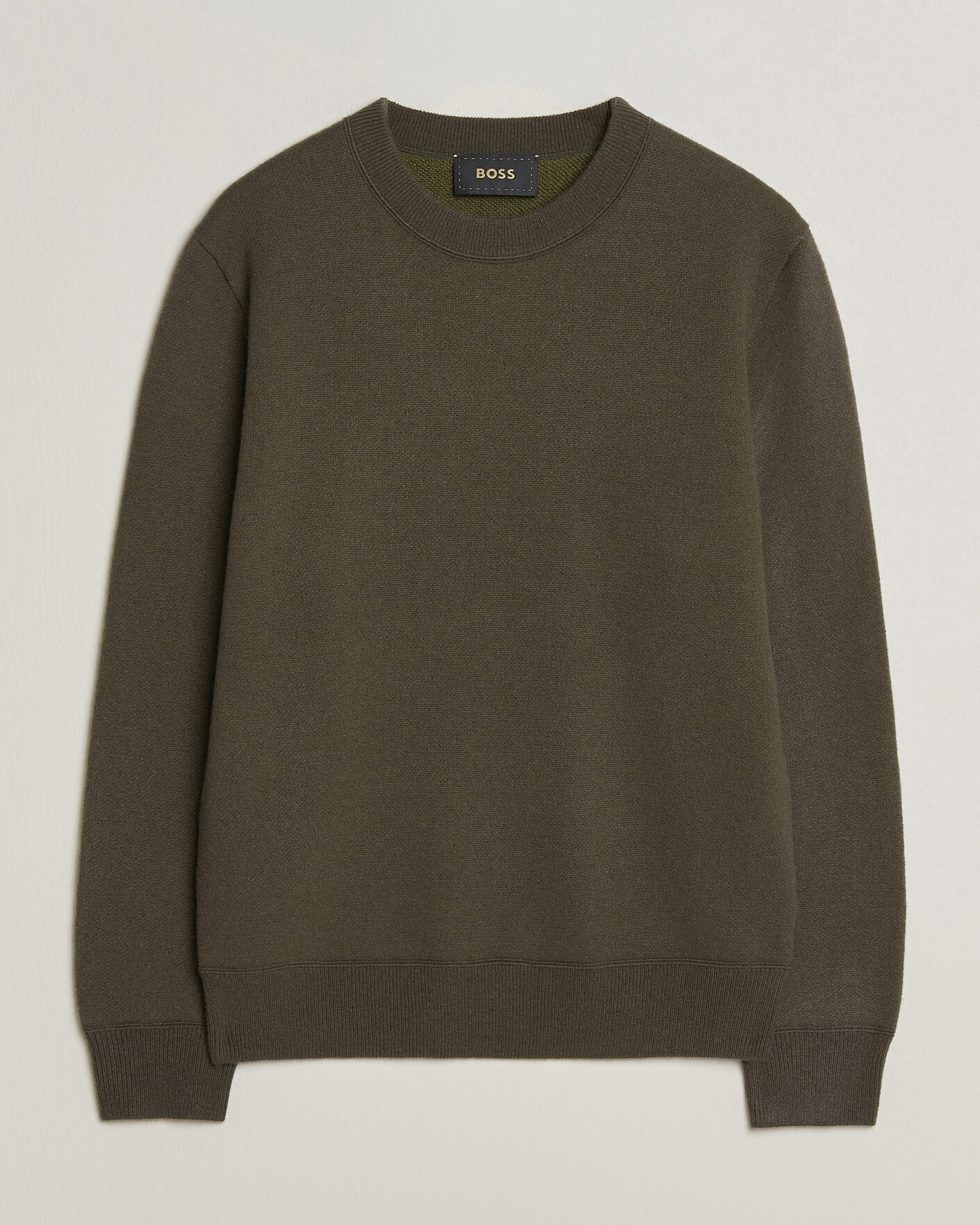 Mies | Puserot | BOSS CAMEL | Farrison Cashmere Knitted Sweater Open Green