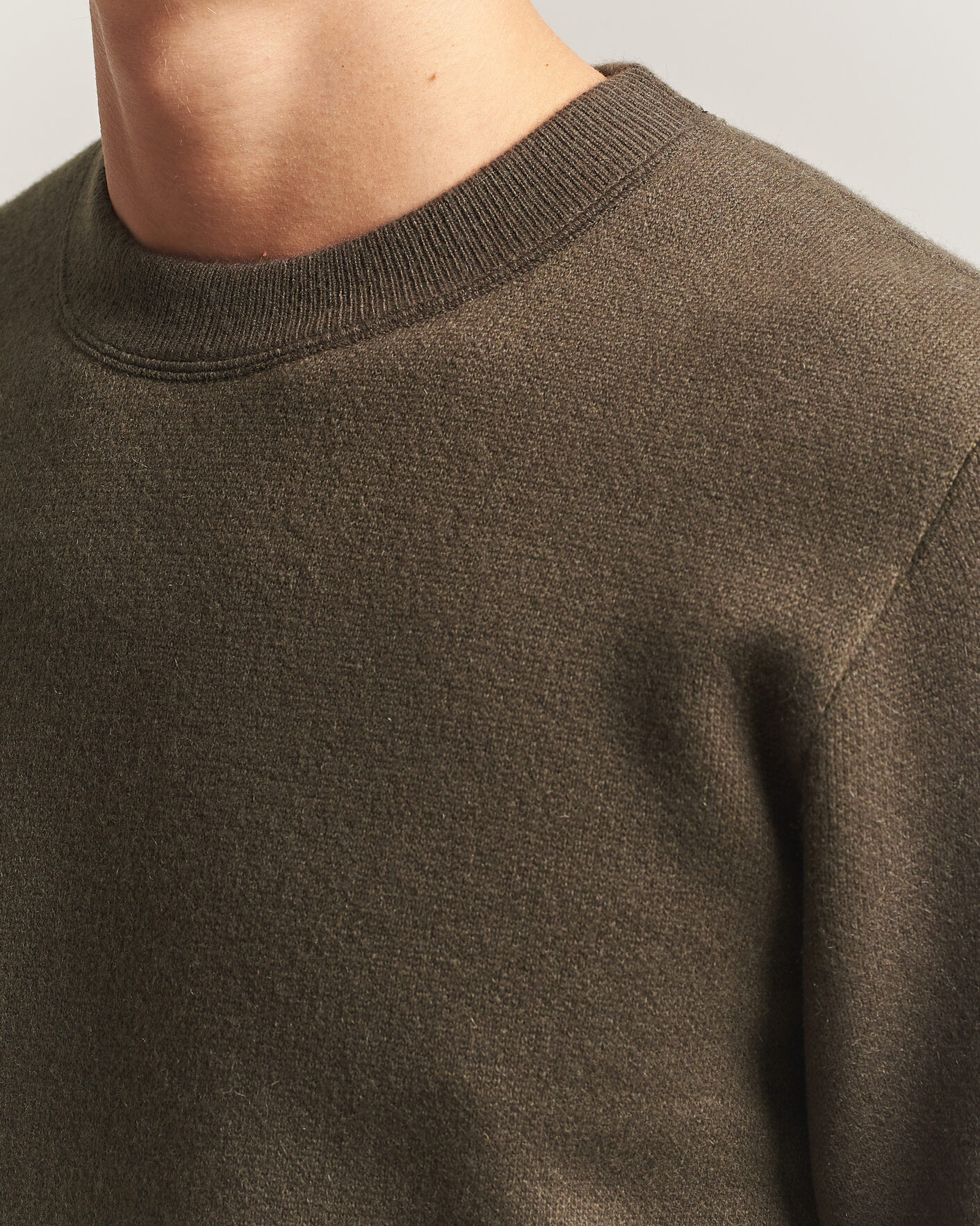 Mies | Puserot | BOSS CAMEL | Farrison Cashmere Knitted Sweater Open Green
