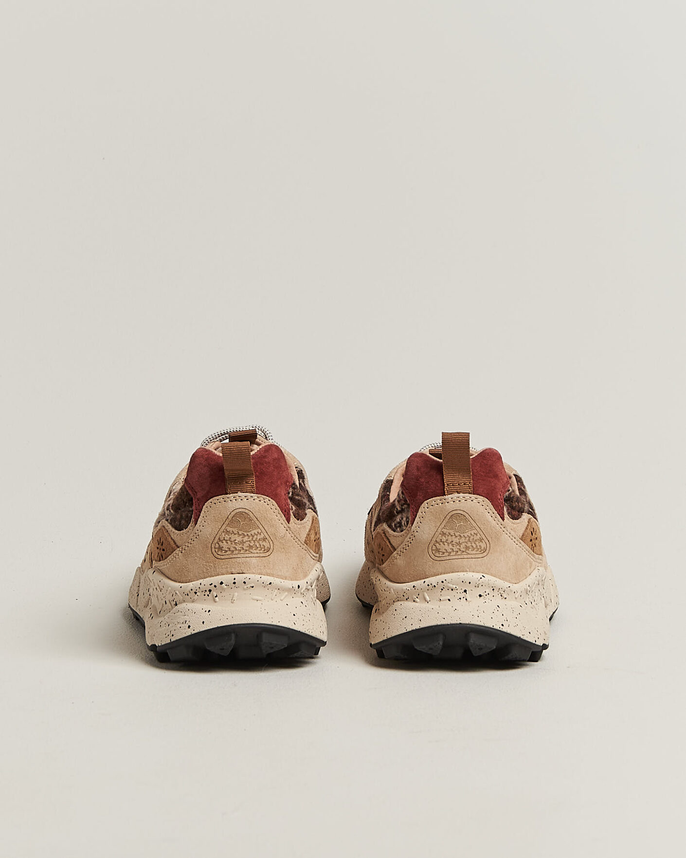 Mies | Tennarit | Flower Mountain | Yamano 3 Suede/Wool Check Sneaker Brown