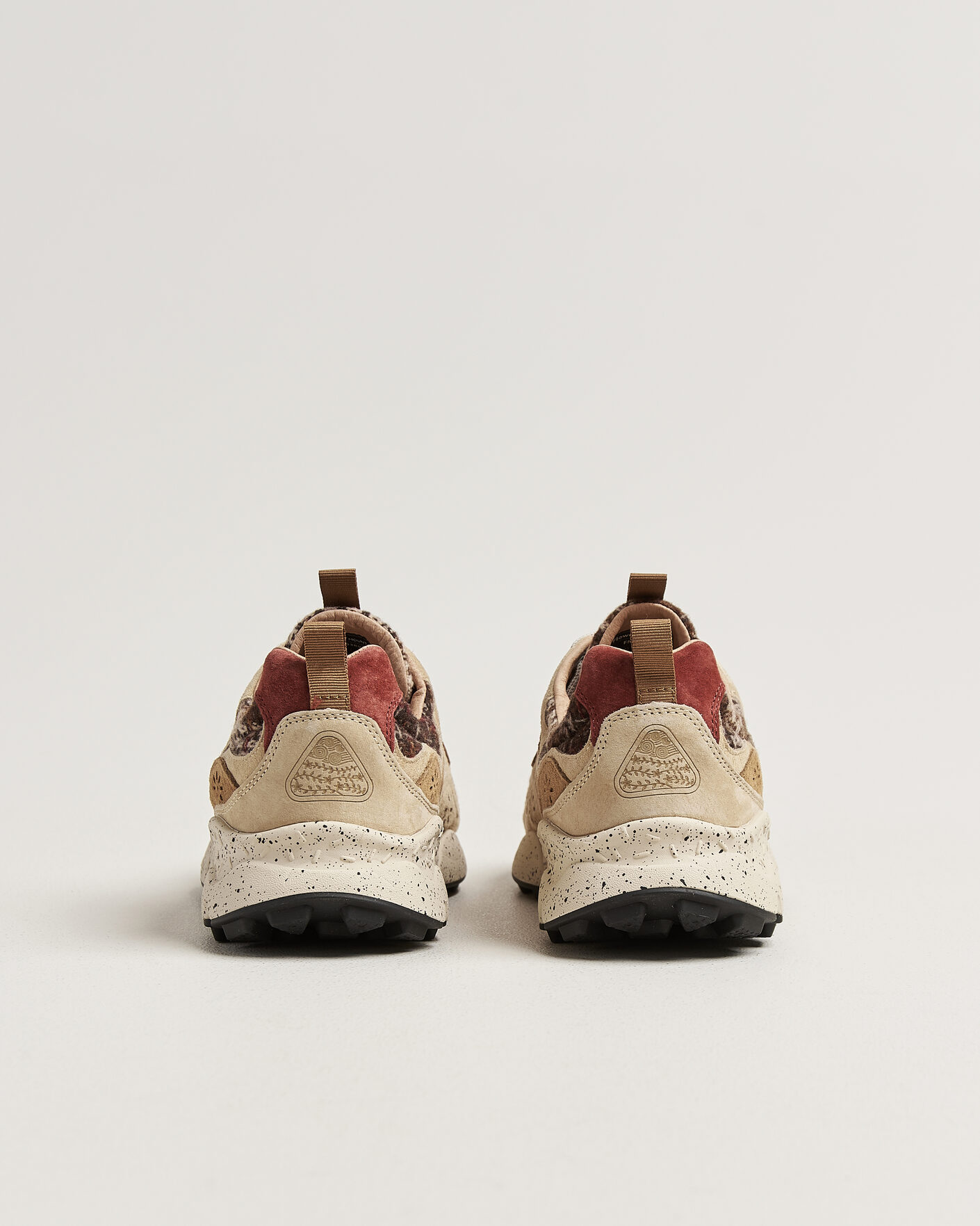 Mies | Tennarit | Flower Mountain | Yamano 3 Suede/Wool Check Sneaker Brown