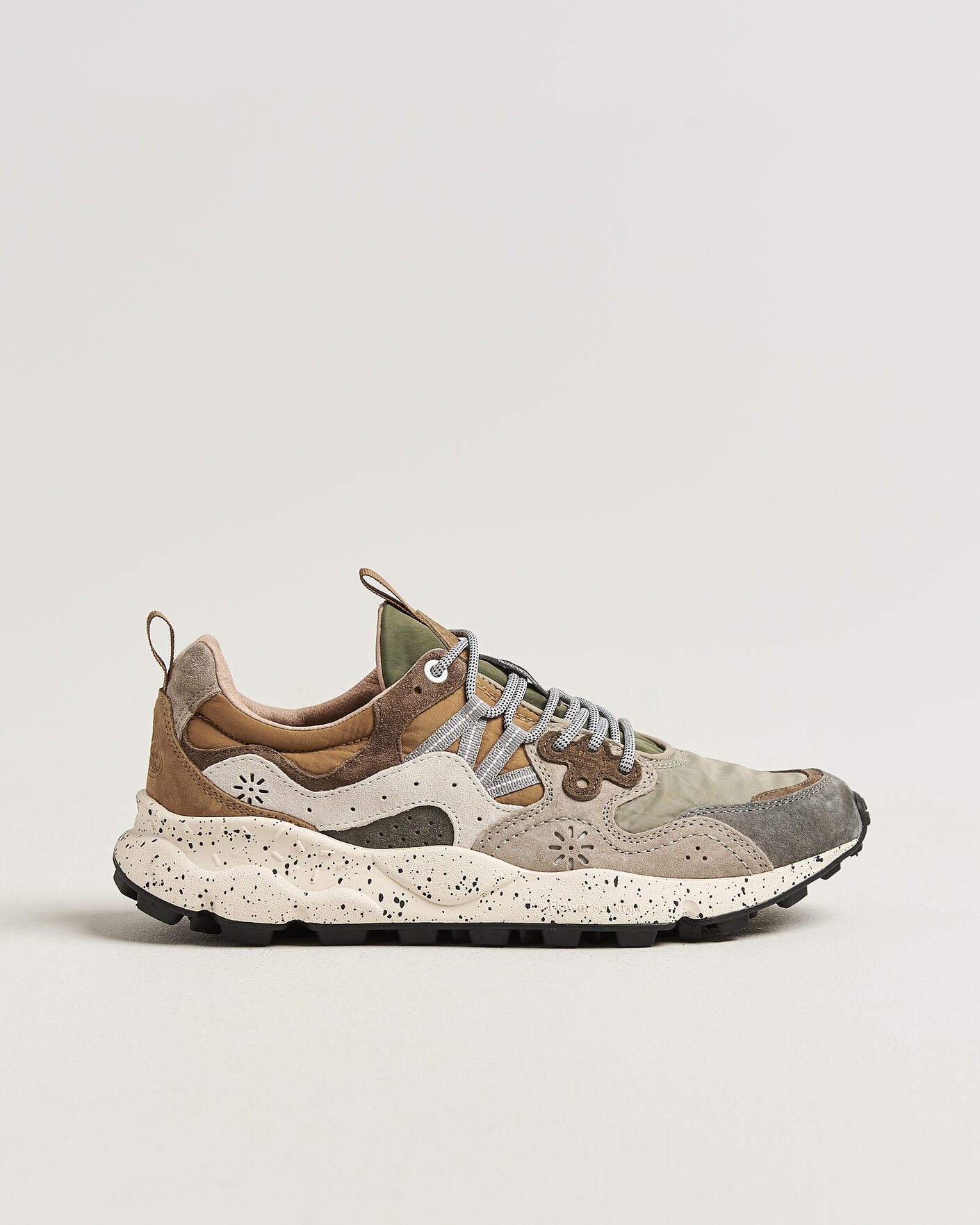 Mies | Tennarit | Flower Mountain | Yamano 3 Suede/Nylon Sneaker Grey/Onion