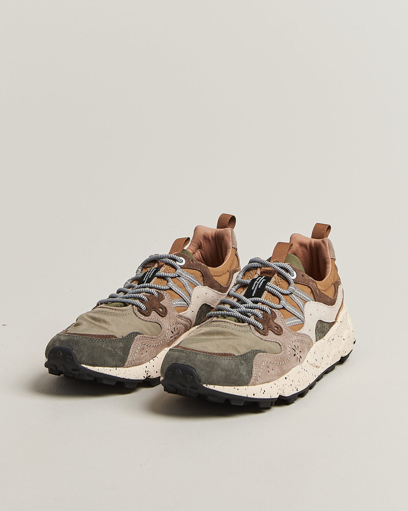 Mies | Tennarit | Flower Mountain | Yamano 3 Suede/Nylon Sneaker Grey/Onion