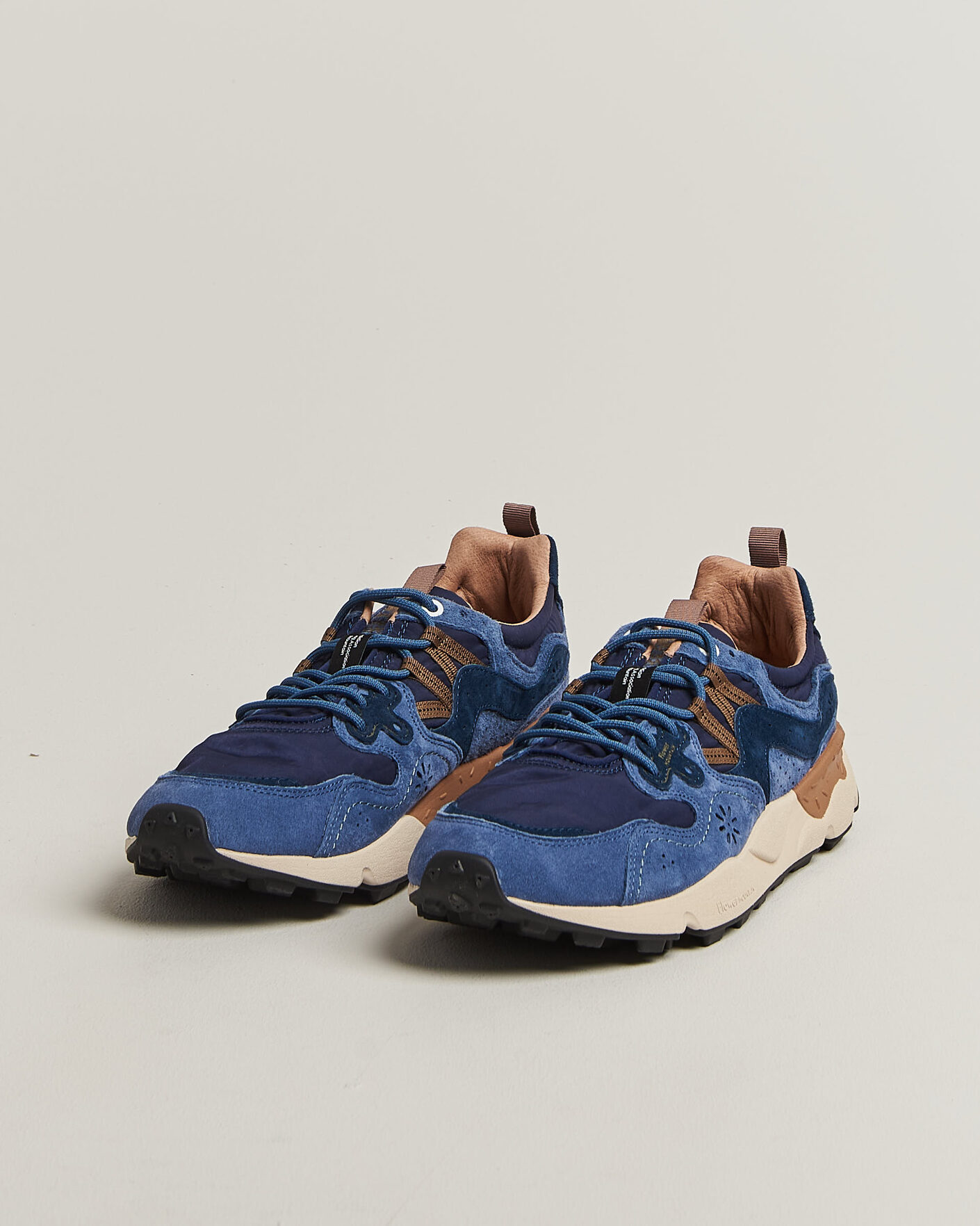 Mies | Tennarit | Flower Mountain | Yamano 3 Suede/Nylon Sneaker Navy/Blue
