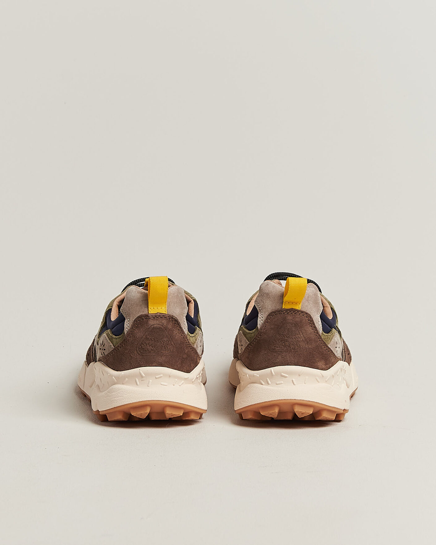 Mies | Tennarit | Flower Mountain | Yamano 3 Suede/Nylon Sneaker Dark Grey/Brown