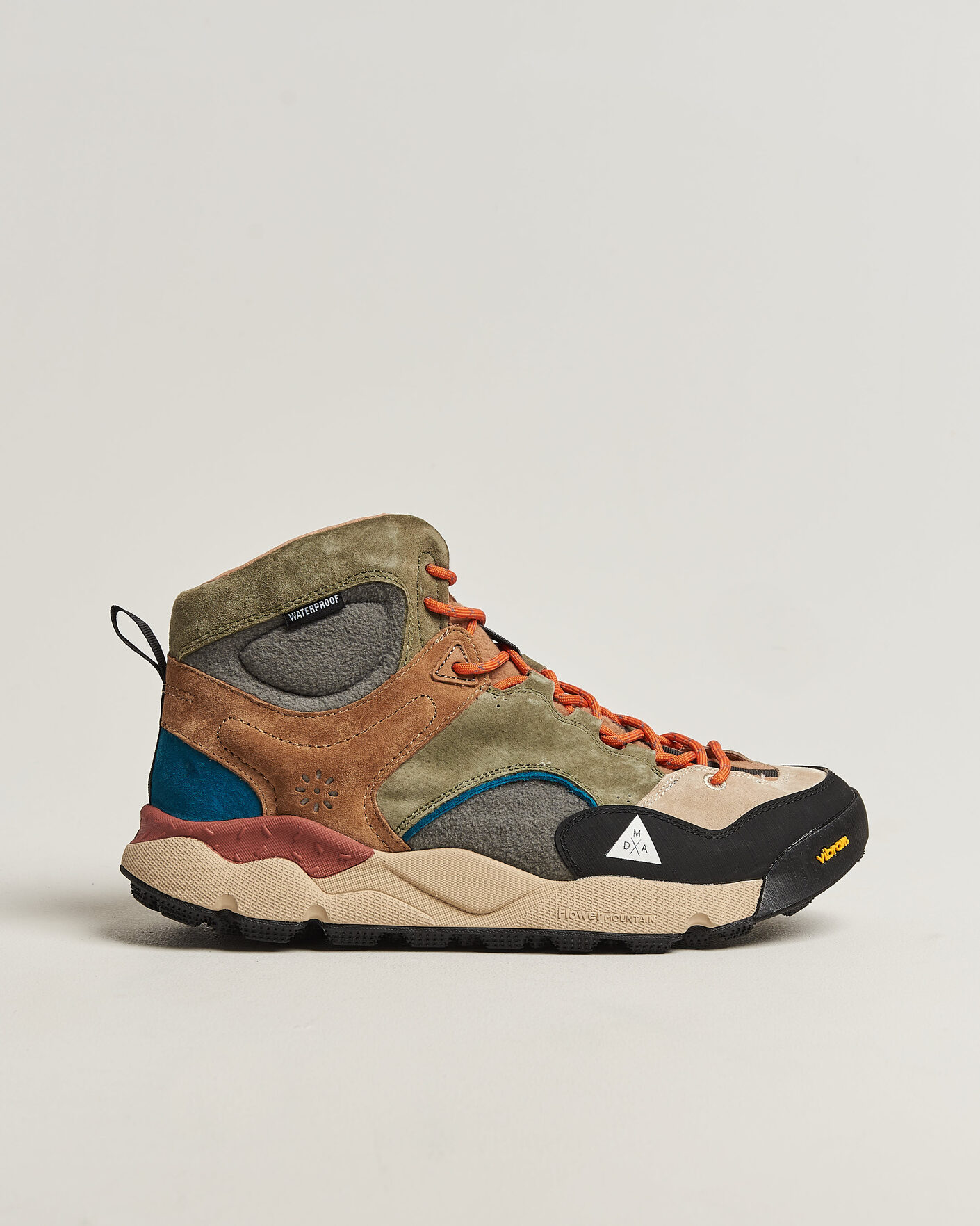 Mies | Tennarit | Flower Mountain | Back Country Mid Suede/Leather Sneaker Multi