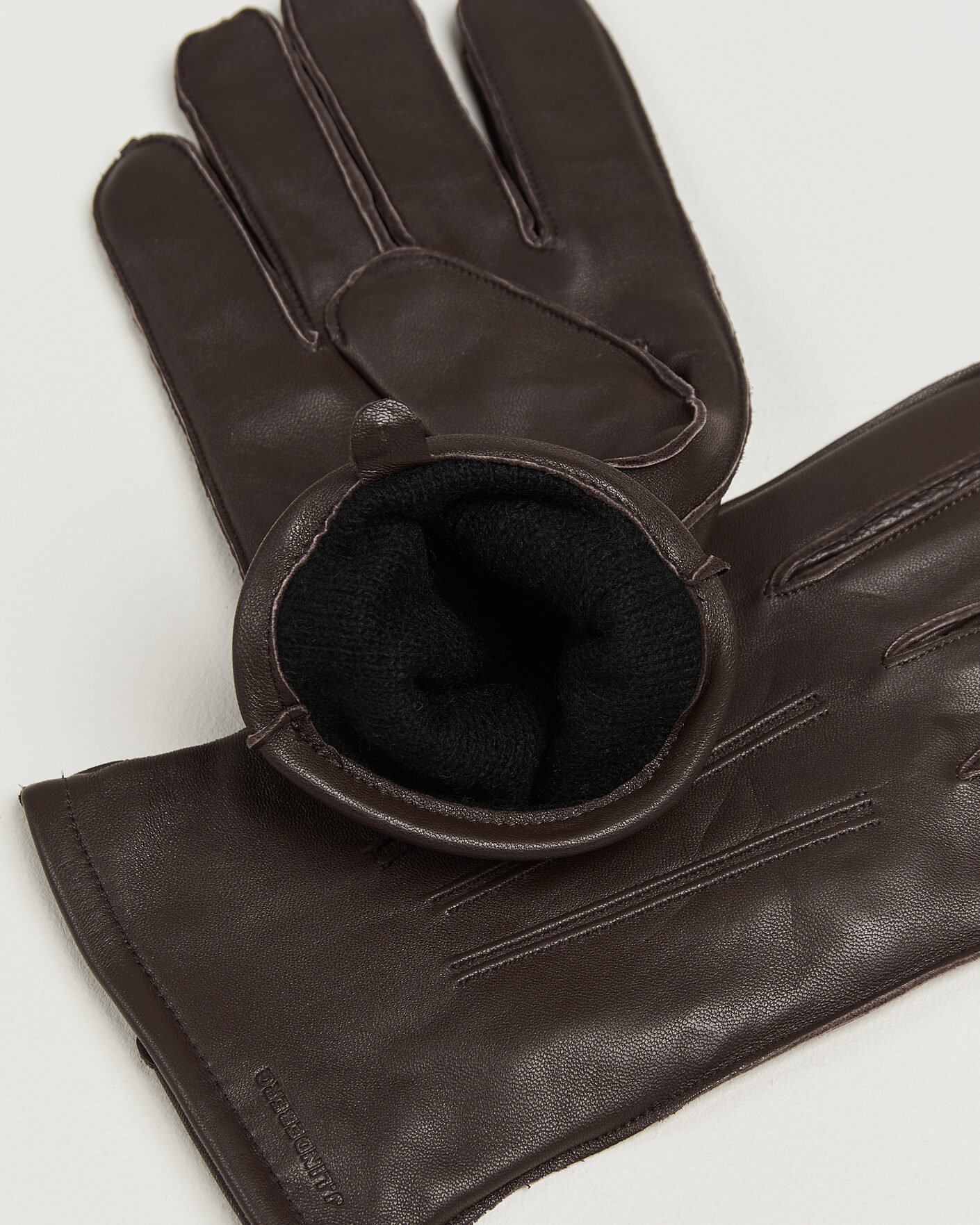 Mies | Käsineet | J.Lindeberg | Milo Leather Glove Seal Brown