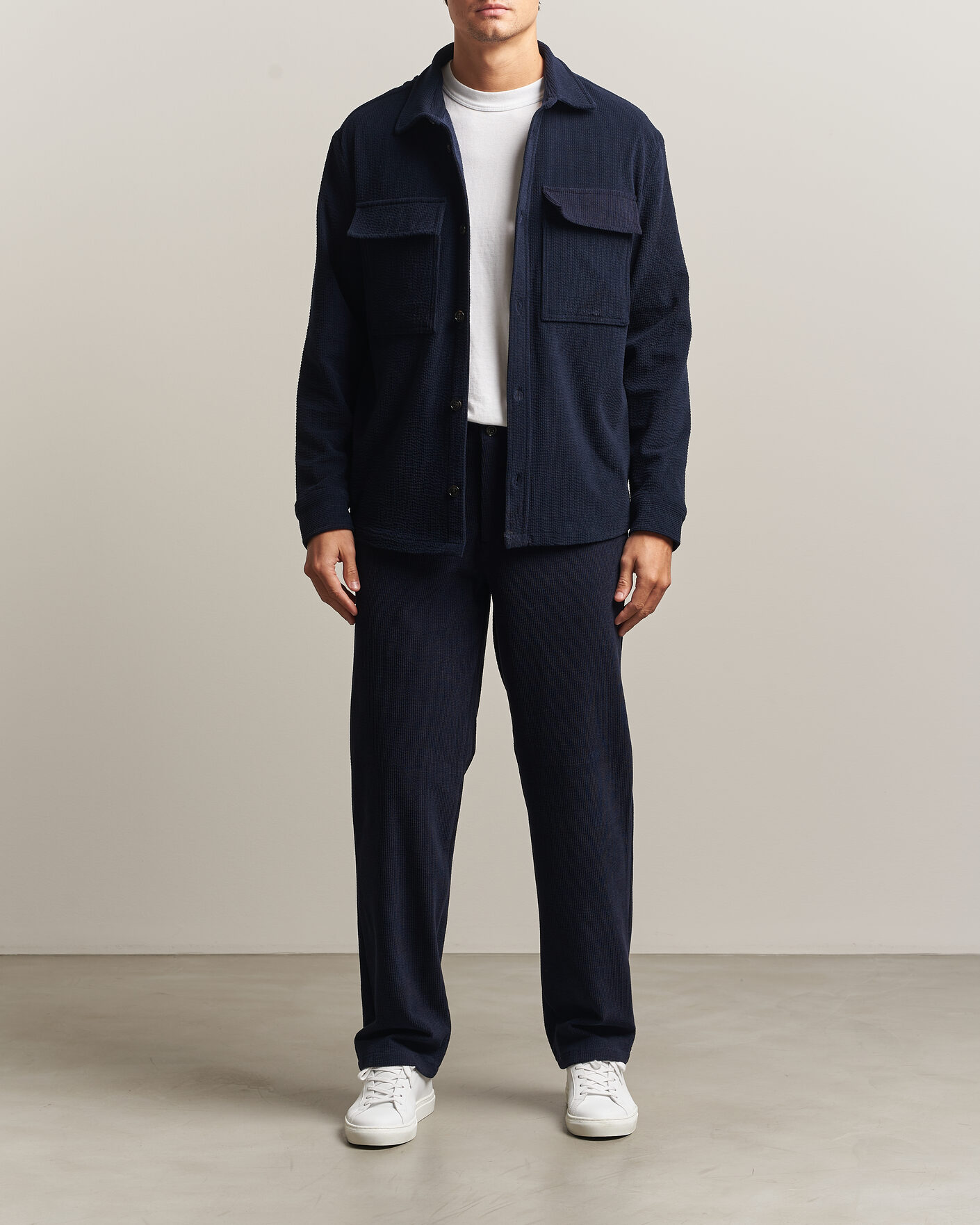 Mies | Housut | J.Lindeberg | Logan Drape Cord Pants JL Navy