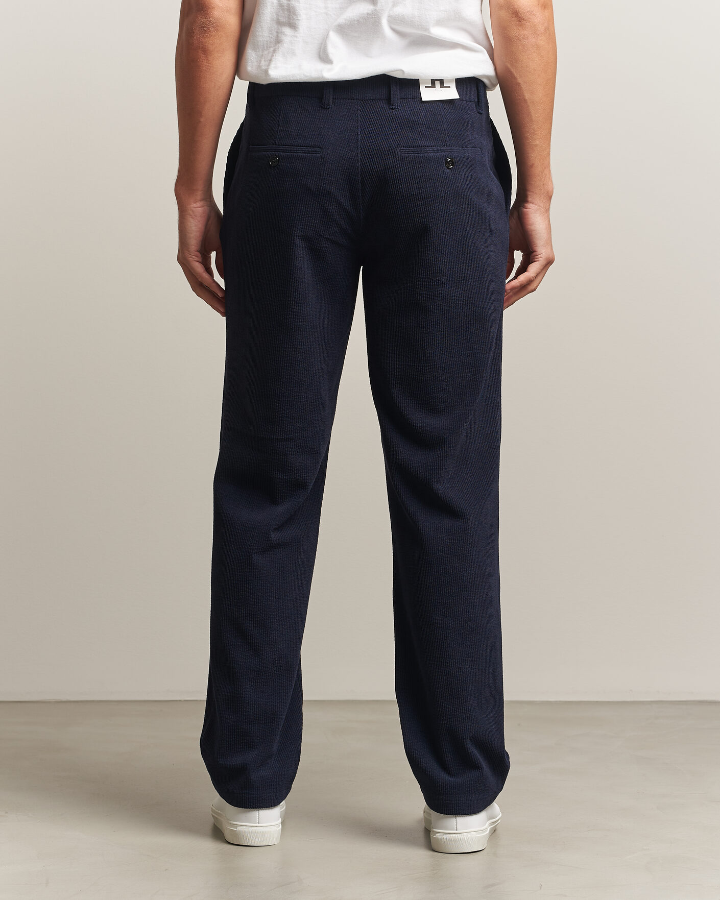 Mies | Housut | J.Lindeberg | Logan Drape Cord Pants JL Navy