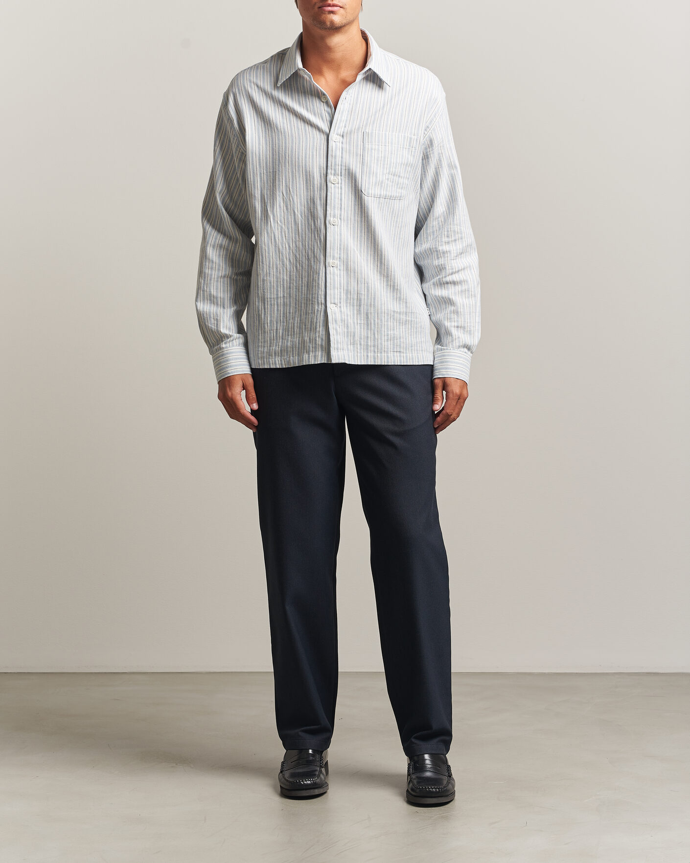 Mies | Housut | J.Lindeberg | Logan Brushed Twill Pants JL Navy