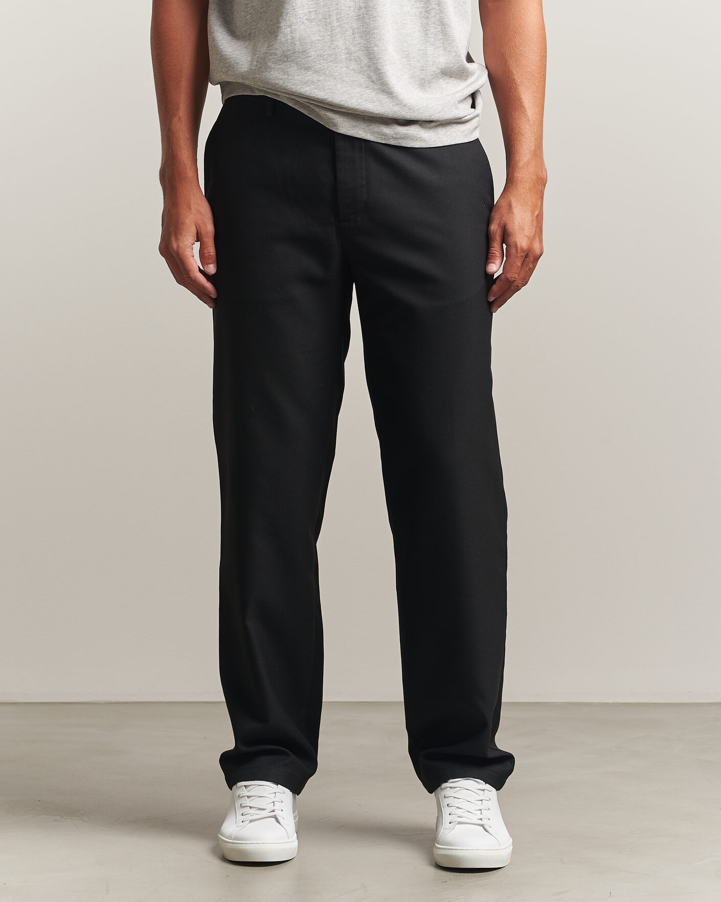 Mies | Housut | J.Lindeberg | Logan Brushed Twill Pants Black