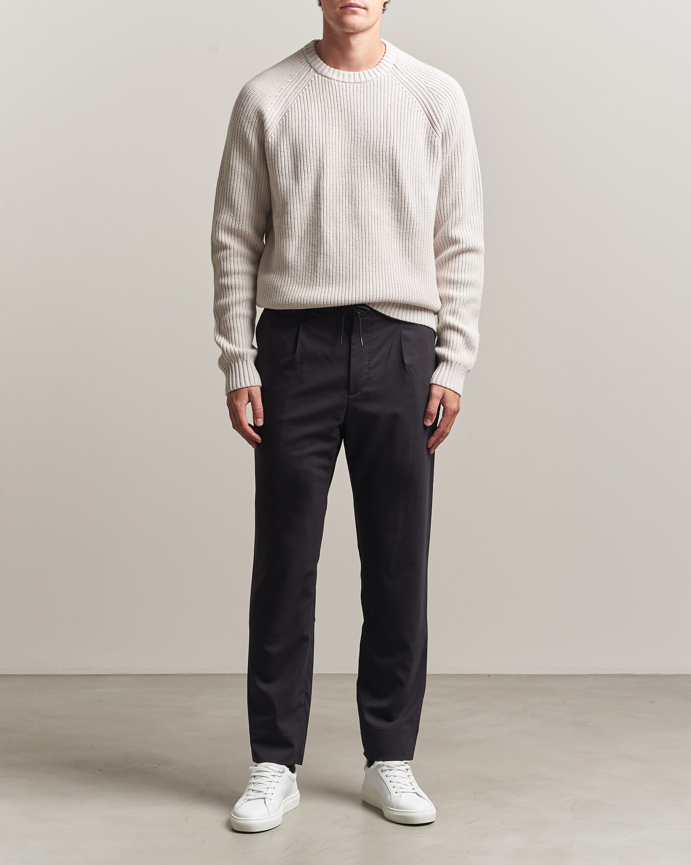 Mies | Housut | J.Lindeberg | Harris Stretch Wool Pants Black