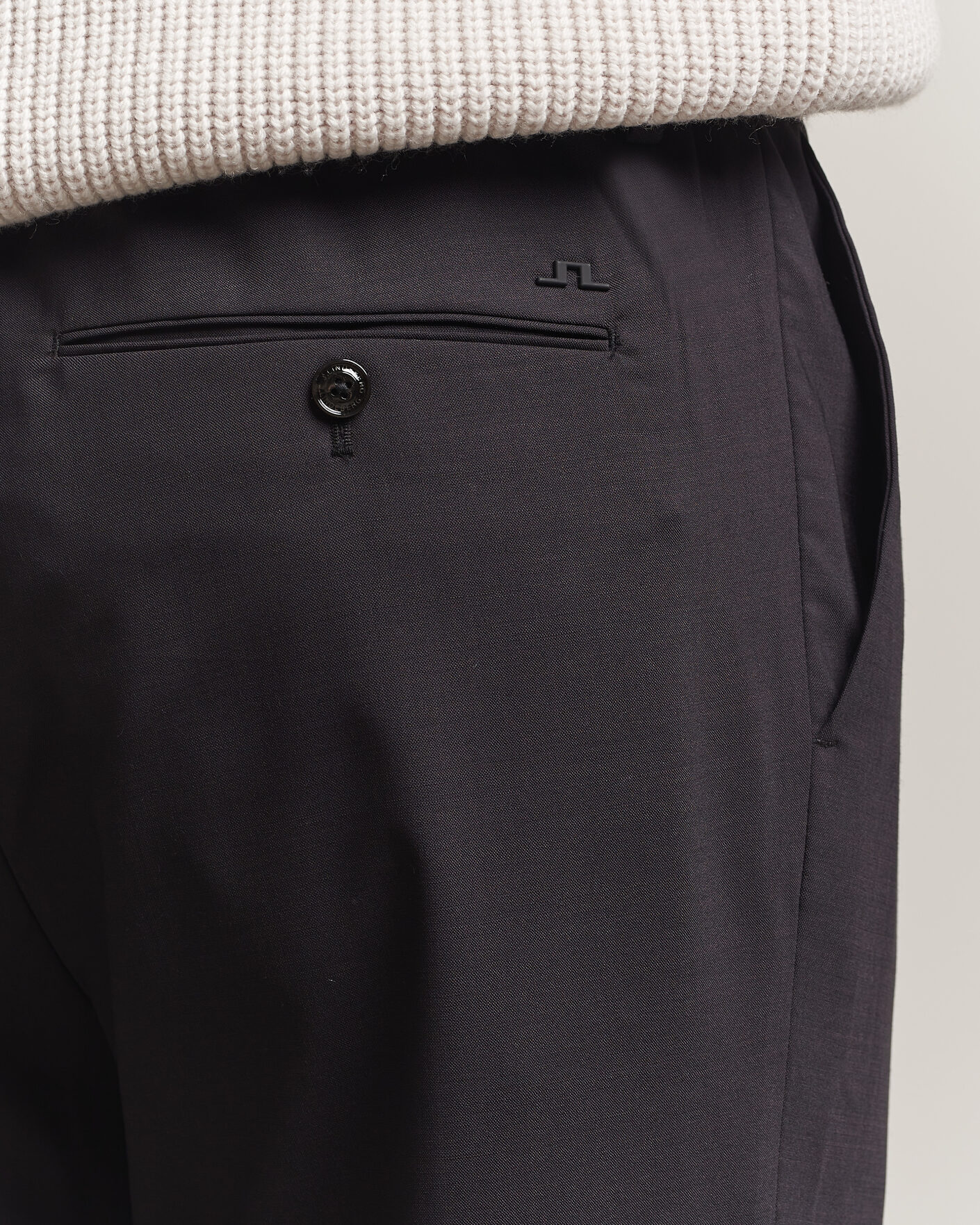 Mies | Housut | J.Lindeberg | Harris Stretch Wool Pants Black