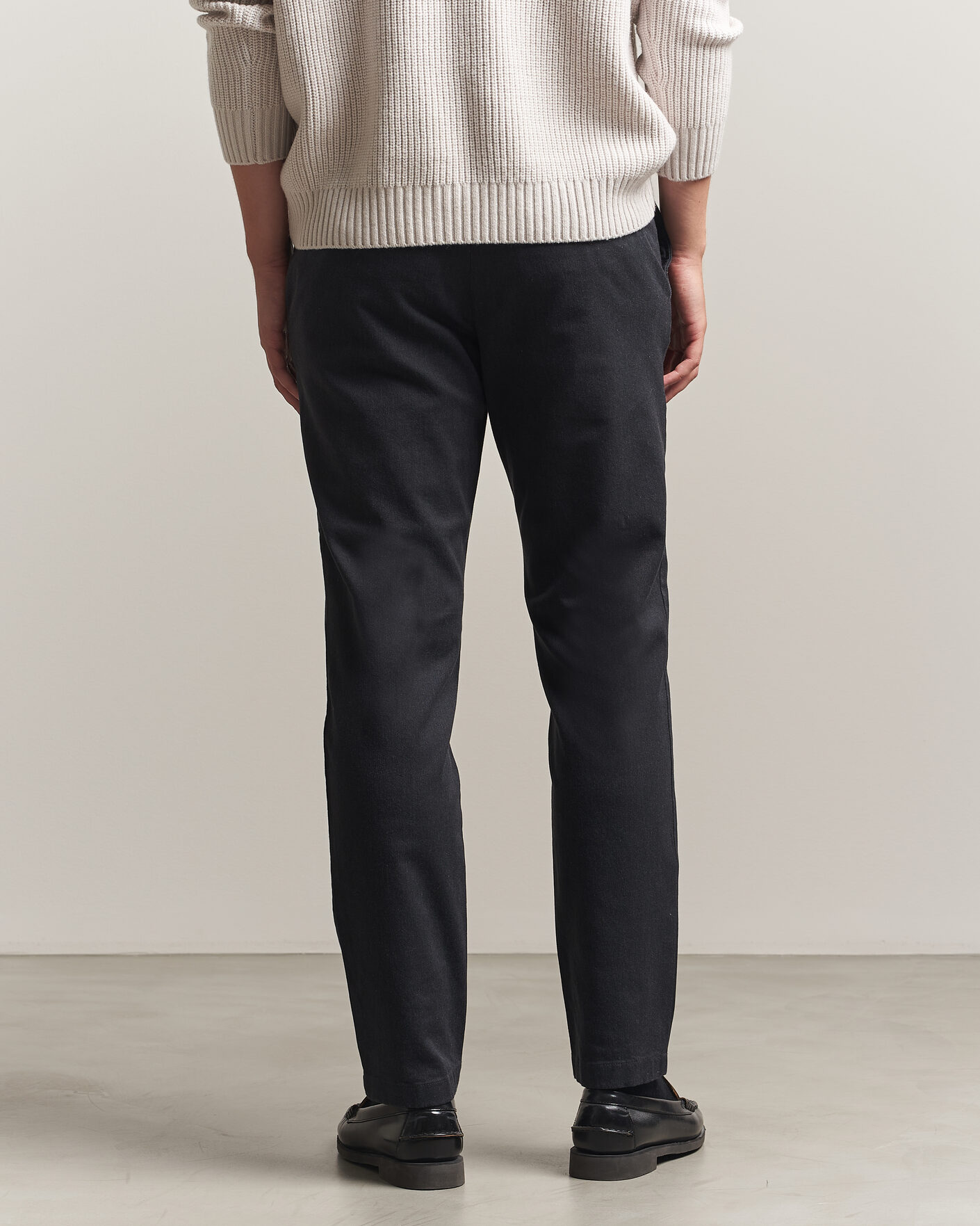Mies | Housut | J.Lindeberg | Chase Stretch Flannel Trousers Dark Grey
