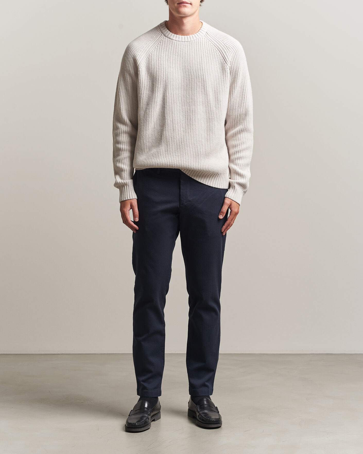 Mies | Housut | J.Lindeberg | Chase Stretch Flannel Trousers JL Navy