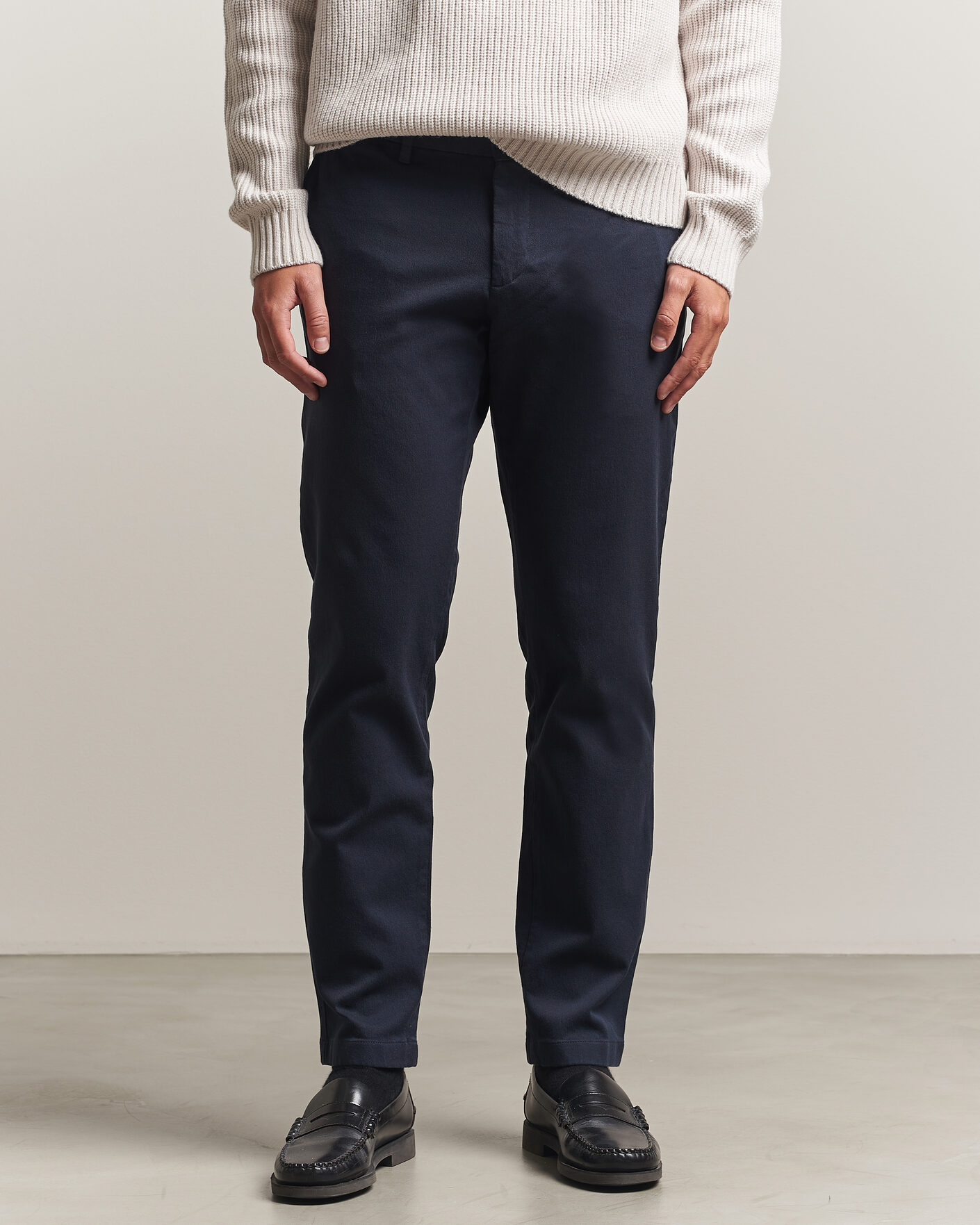 Mies | Housut | J.Lindeberg | Chase Stretch Flannel Trousers JL Navy