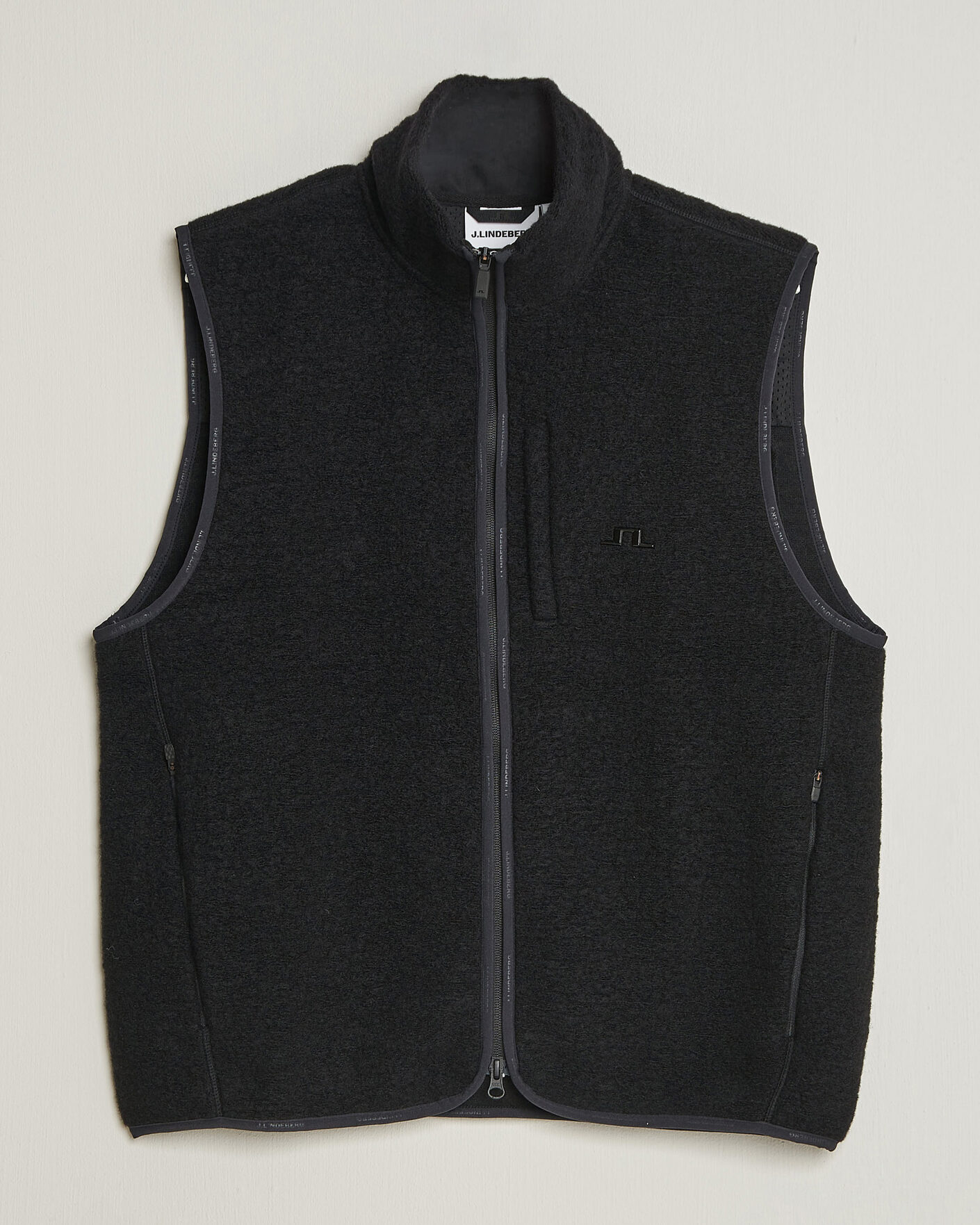 Mies | Ulkoliivit | J.Lindeberg | Duncan Wool Fleece Vest Black