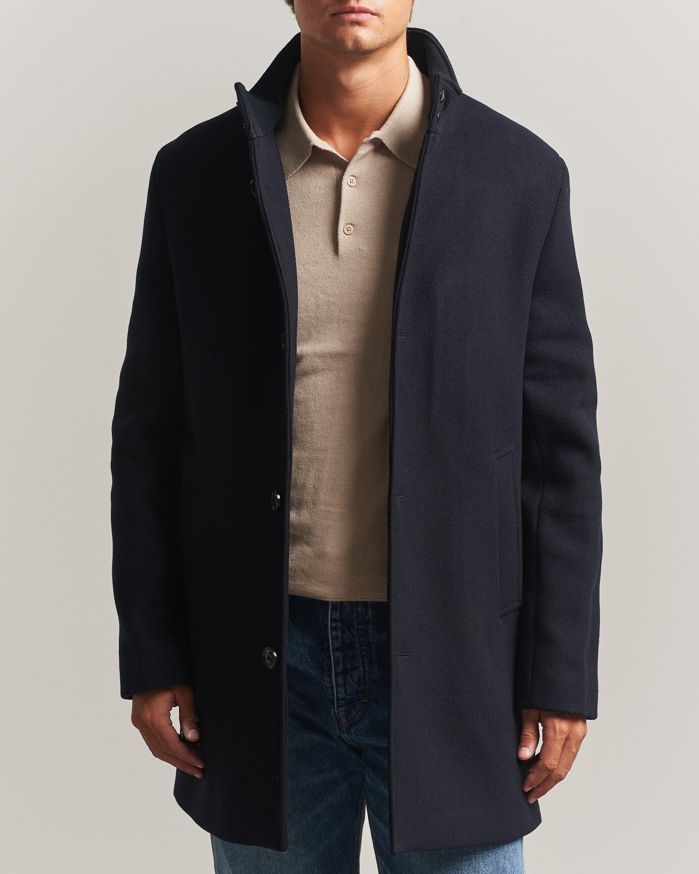 Mies | Takit | J.Lindeberg | Lexon Wool Coat JL Navy