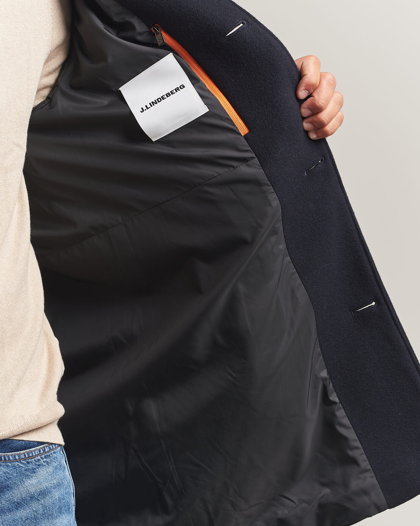 Mies | Takit | J.Lindeberg | Lexon Wool Coat JL Navy