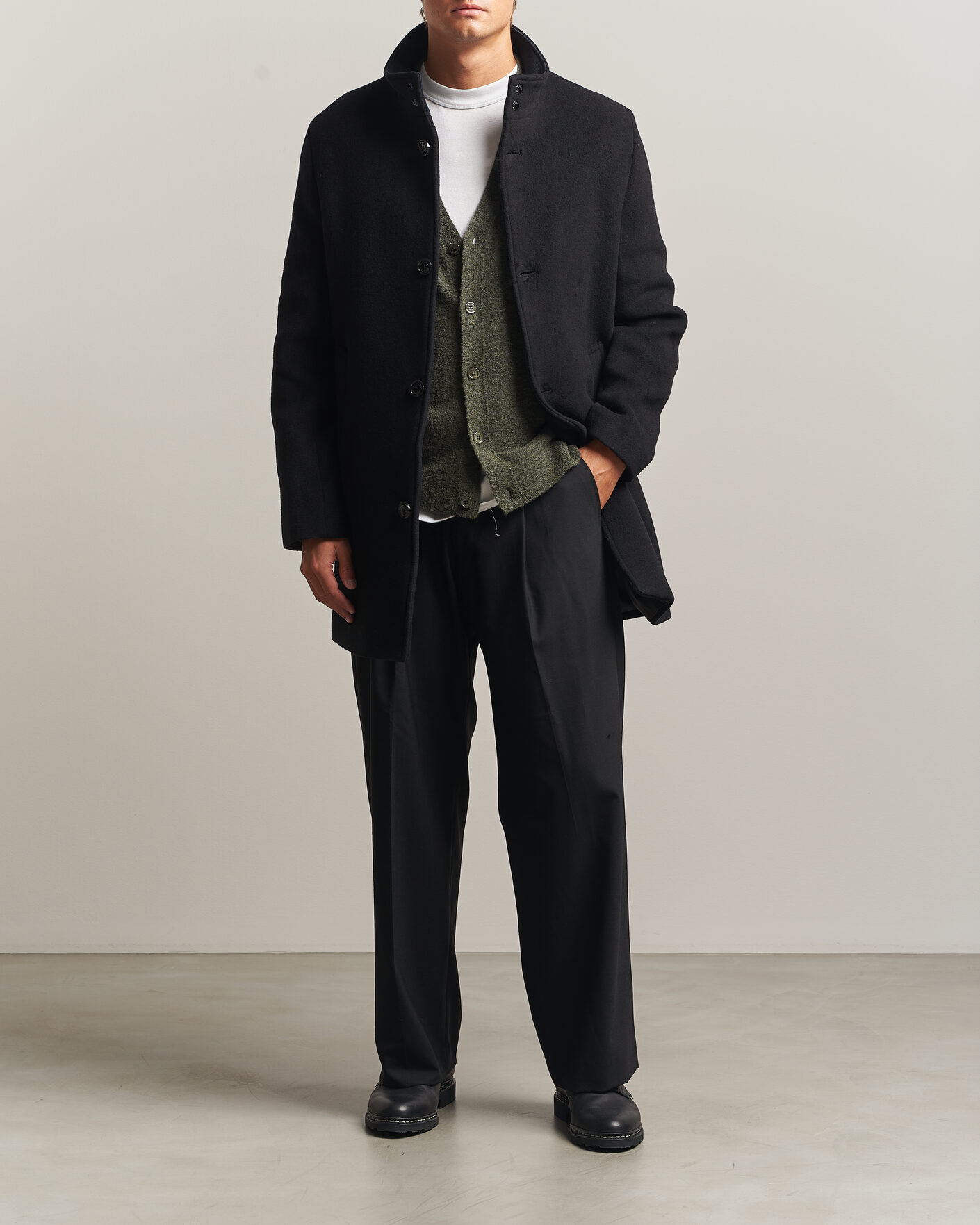 Mies | Takit | J.Lindeberg | Lexon Wool Coat Black