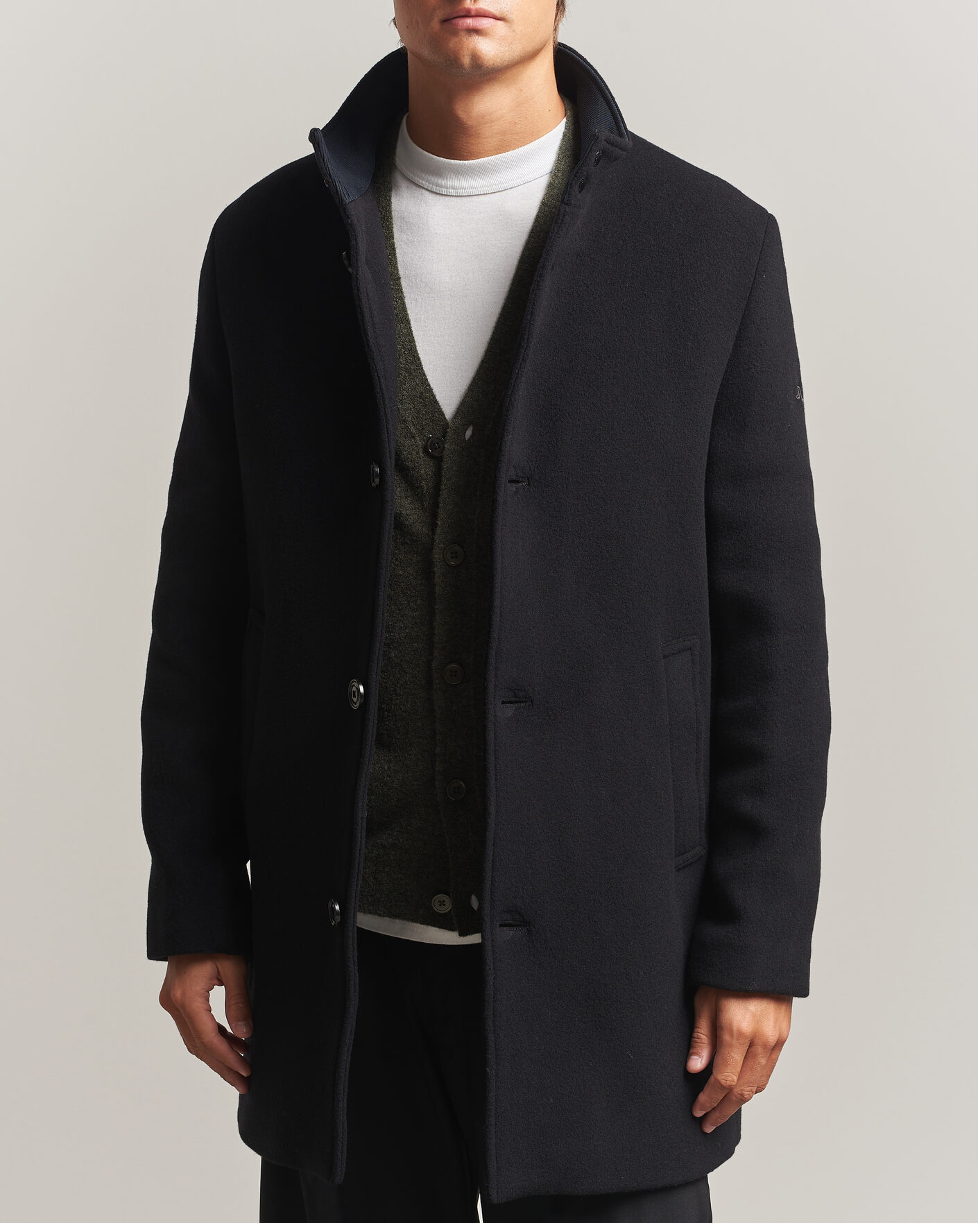 Mies | Takit | J.Lindeberg | Lexon Wool Coat Black
