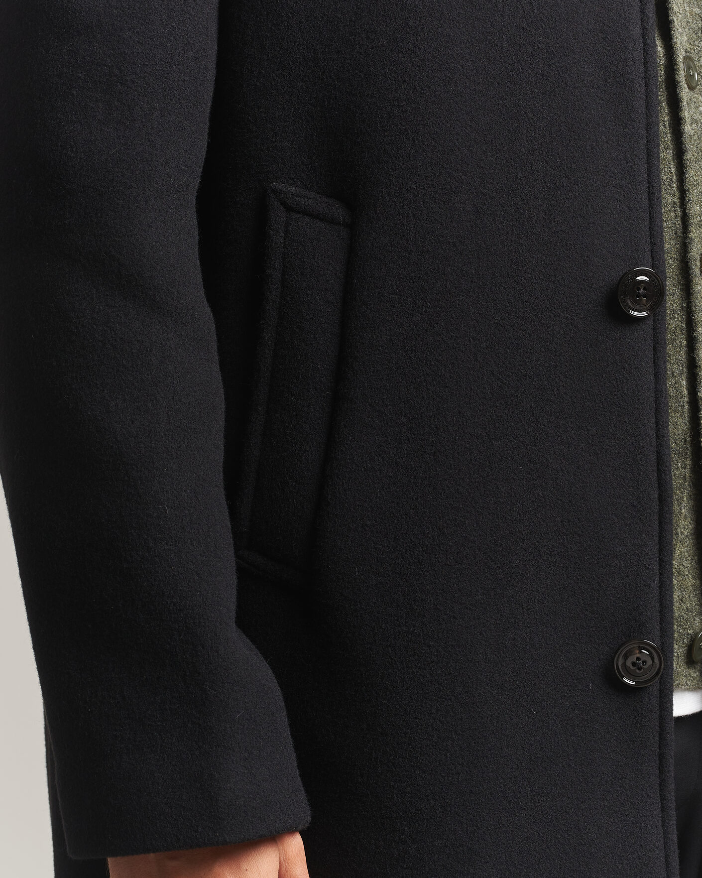 Mies | Takit | J.Lindeberg | Lexon Wool Coat Black