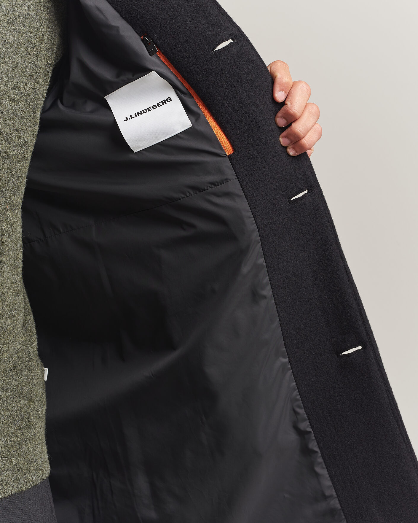 Mies | Takit | J.Lindeberg | Lexon Wool Coat Black