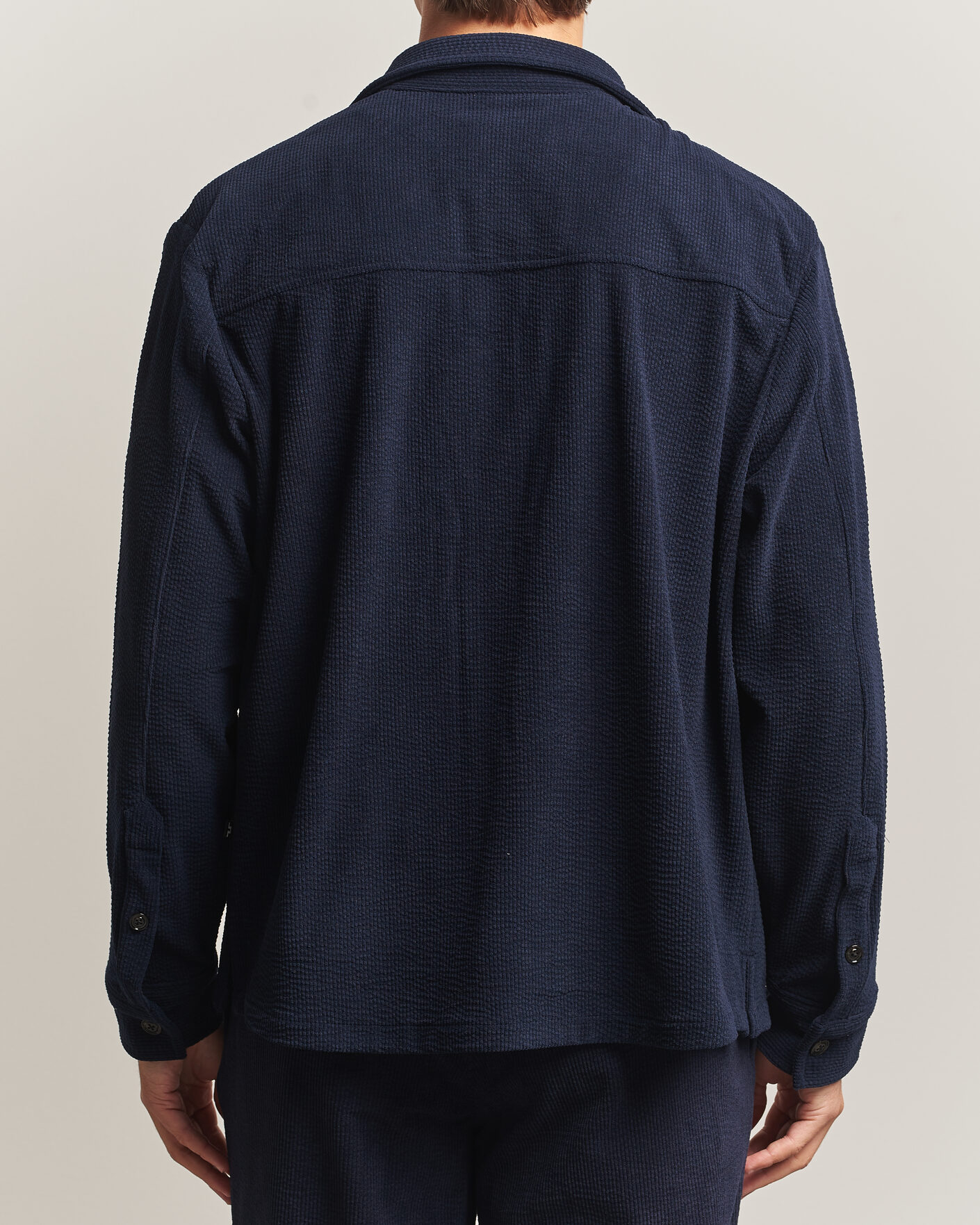 Mies | Kauluspaidat | J.Lindeberg | Finnigan Drape Cord Overshirt JL Navy