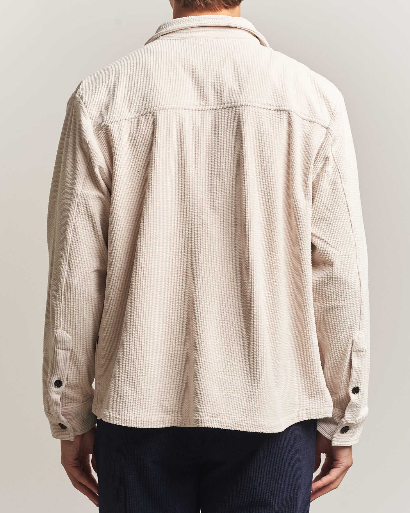 Mies | Kauluspaidat | J.Lindeberg | Finnigan Drape Cord Overshirt Moonbeam